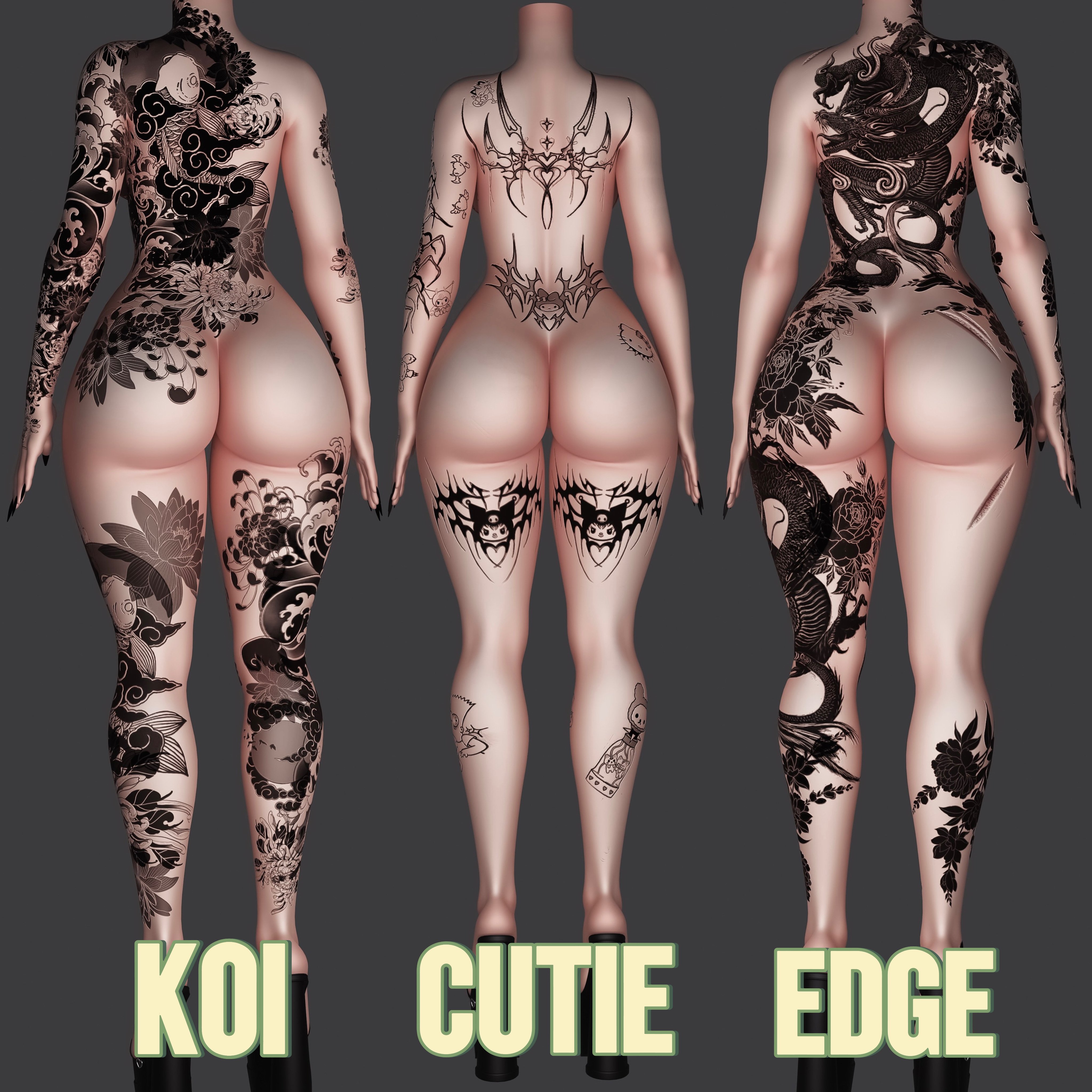 4K VENUS V2. BODY PACK - 3 TEXTURES