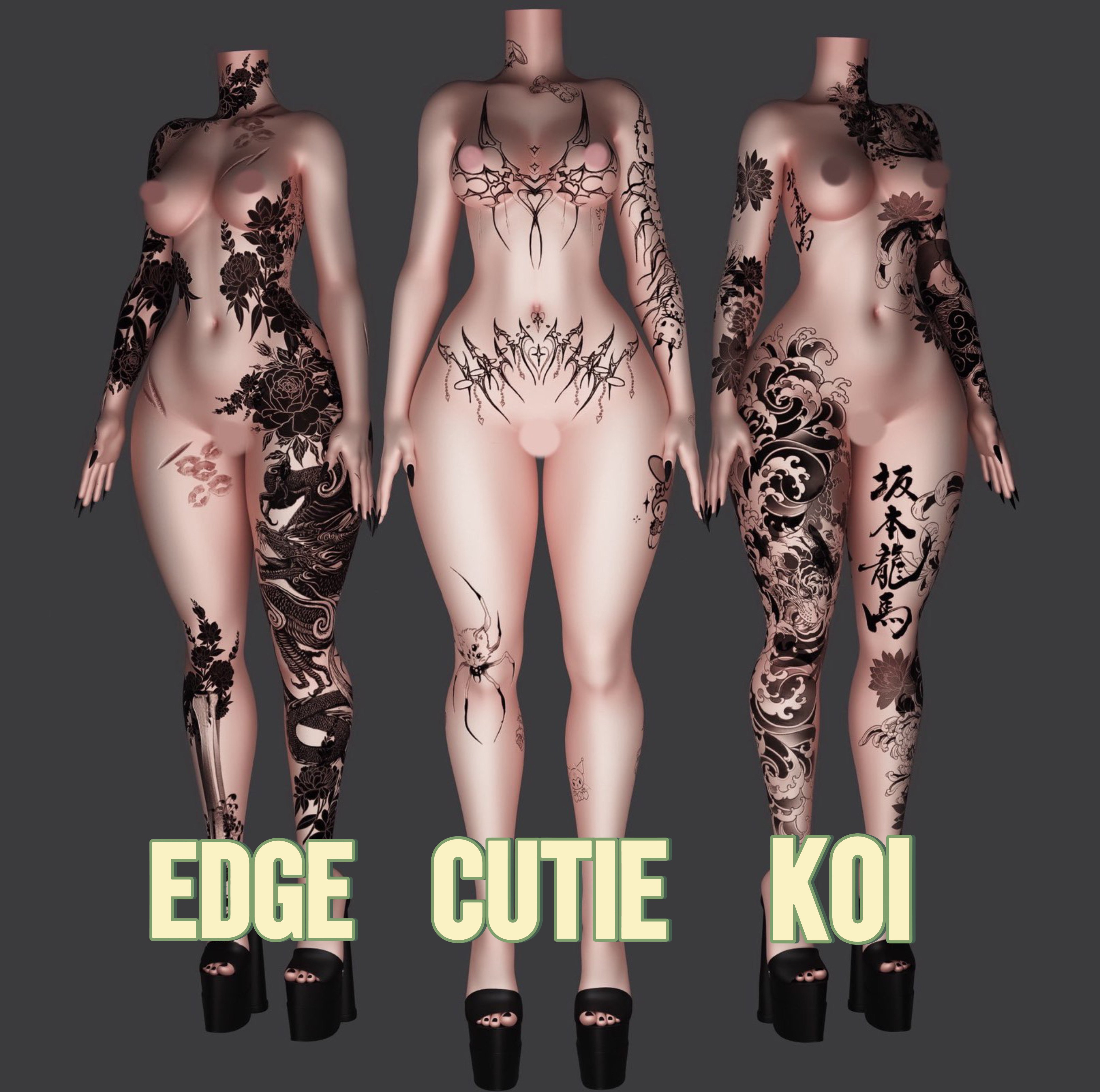 4K VENUS V2. BODY PACK - 3 TEXTURES