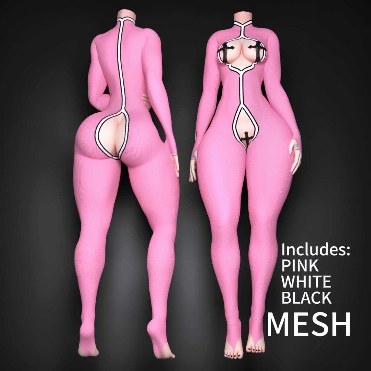 4K ZIPSUIT BODY TEXTURES - VENUS V2. BODY