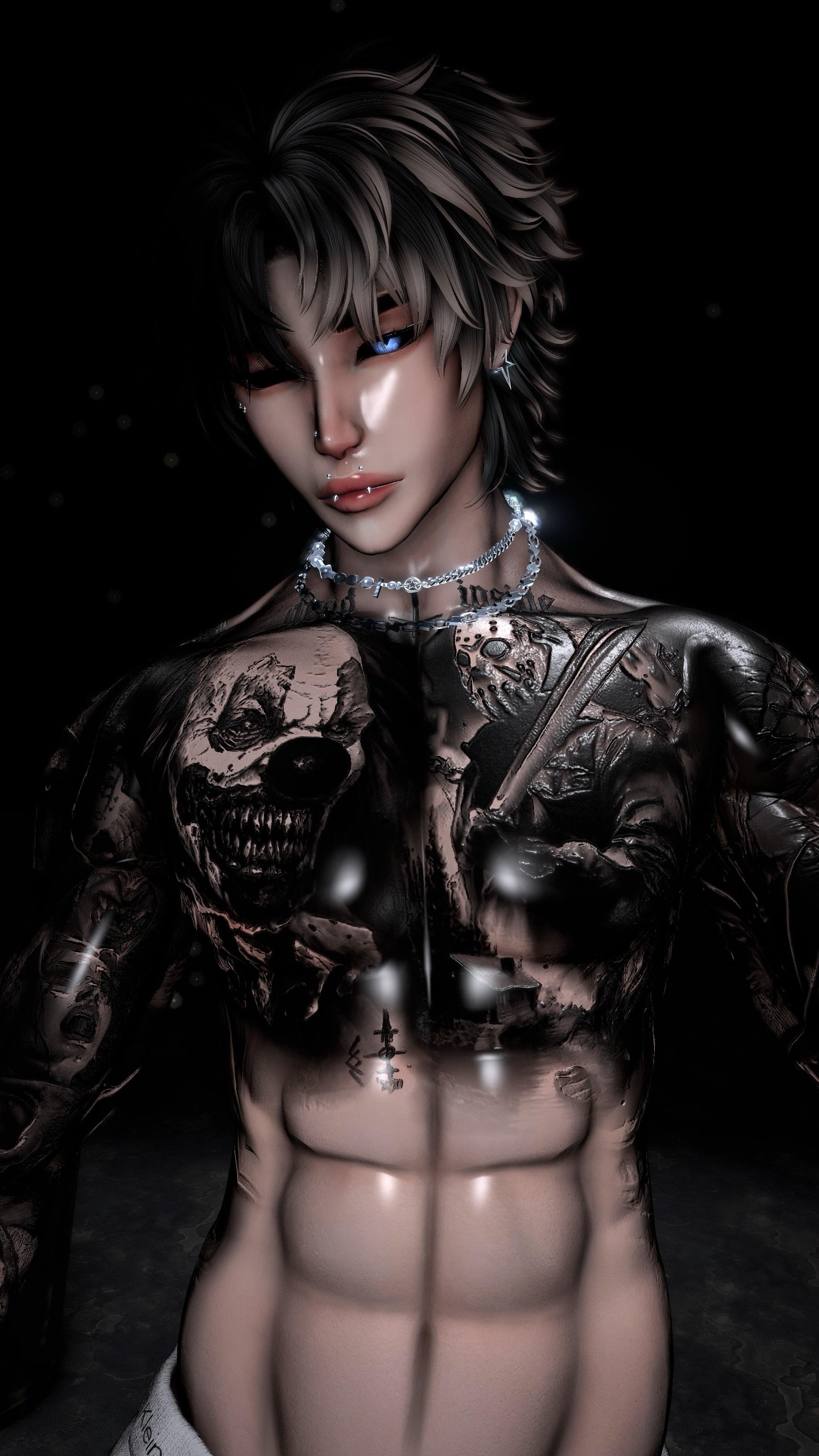 4K DEATH MALE BODY TEXTURE - HALLOWEEN