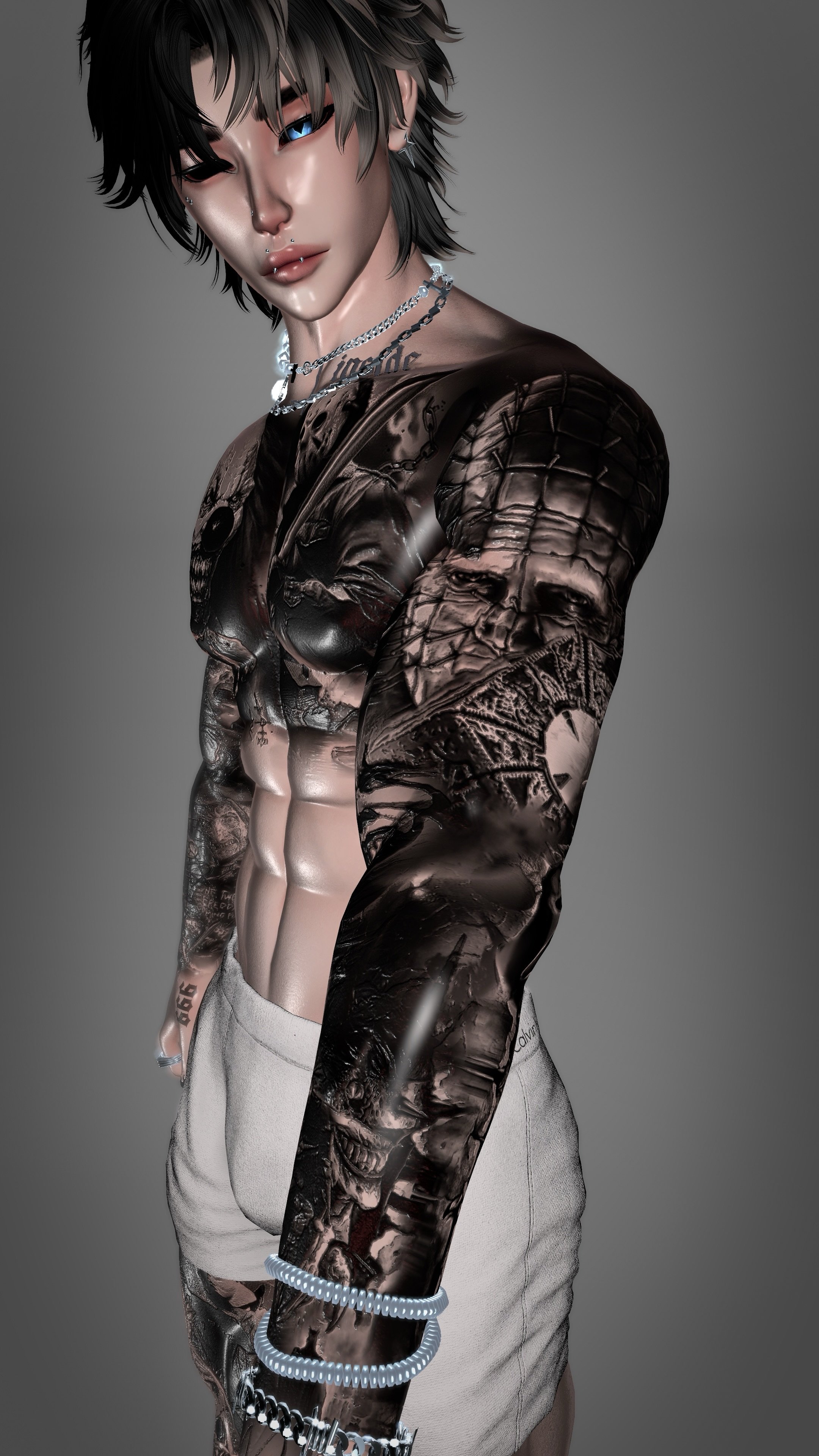 4K DEATH MALE BODY TEXTURE - HALLOWEEN