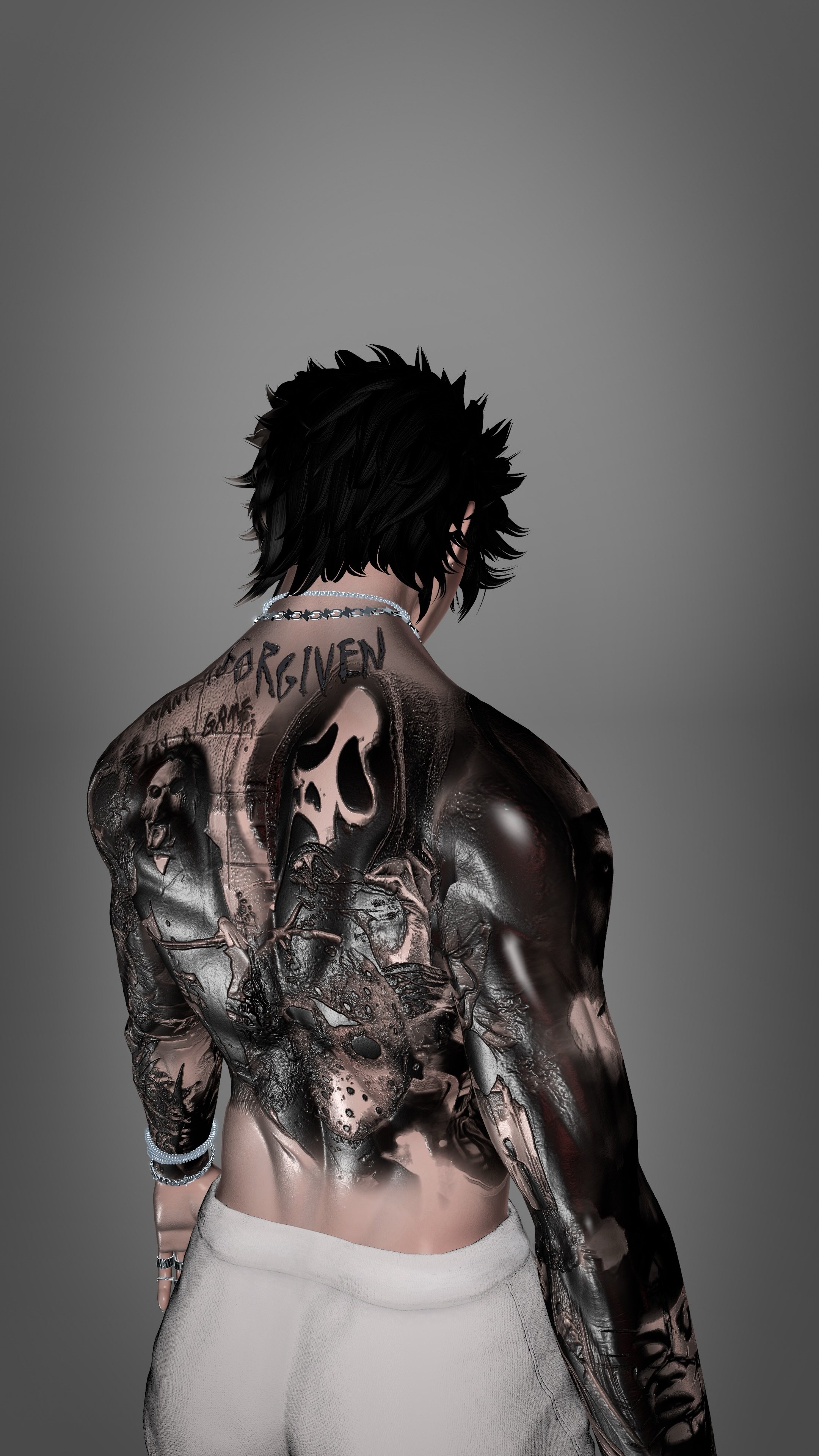 4K DEATH MALE BODY TEXTURE - HALLOWEEN