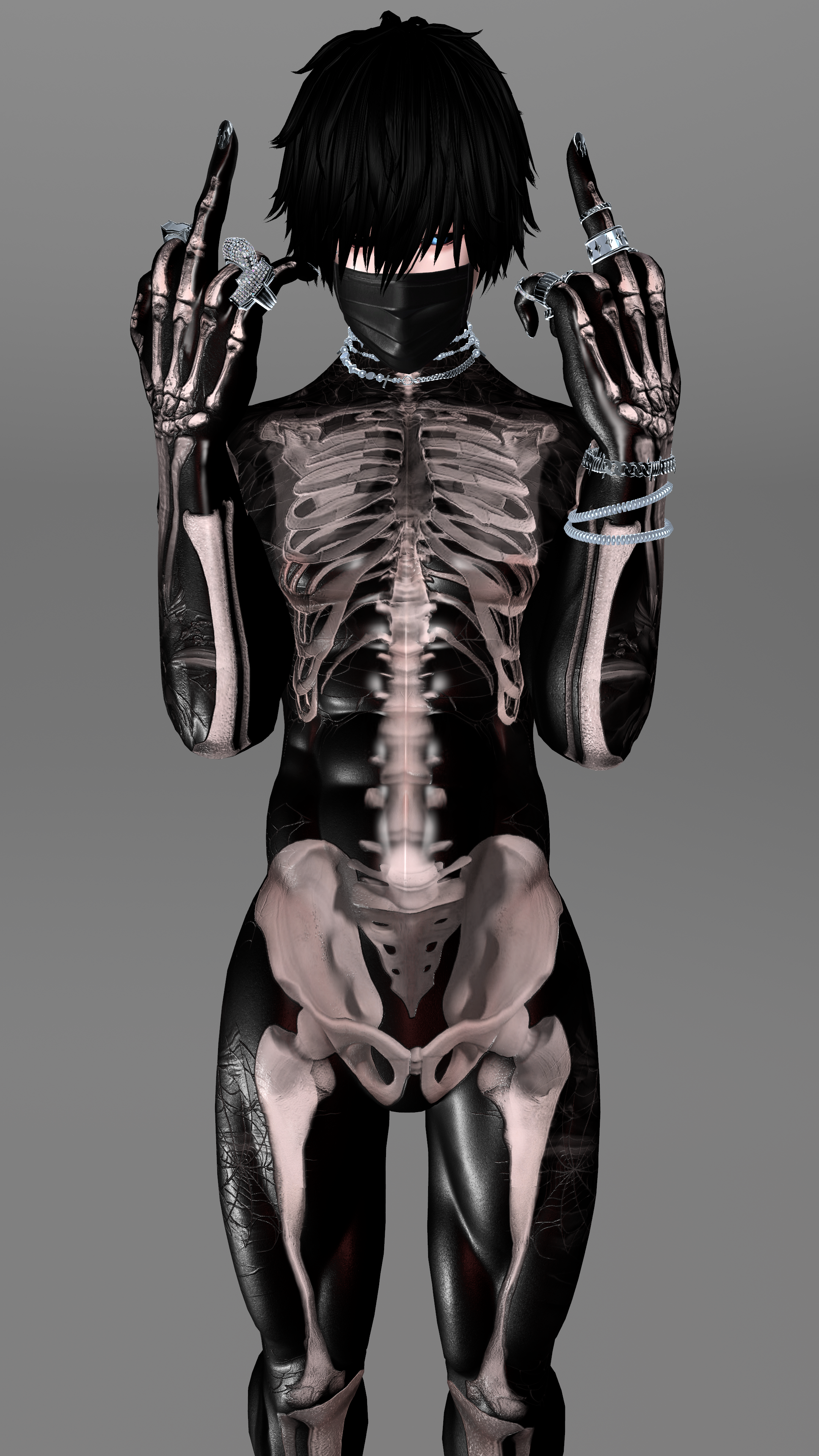 4K SKELETON MALE TEXTURE - AKI, ACE, EXO V4
