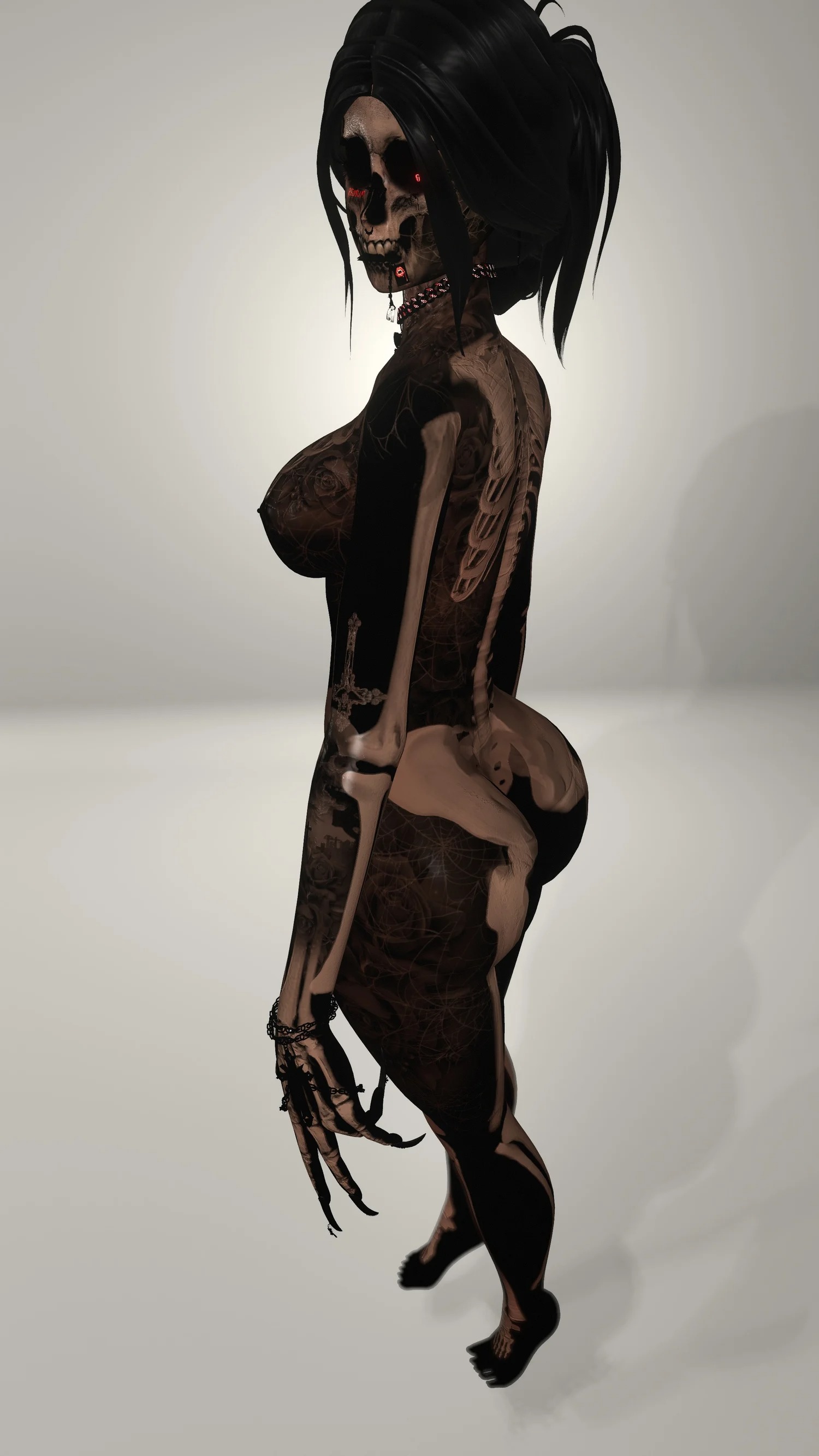4k SKELETON FEMALE TEXTURE - HALLOWEEN