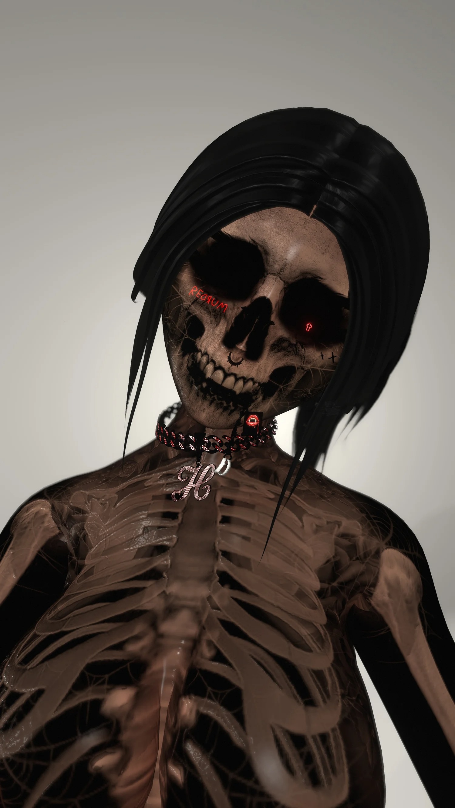 4k SKELETON FEMALE TEXTURE - HALLOWEEN
