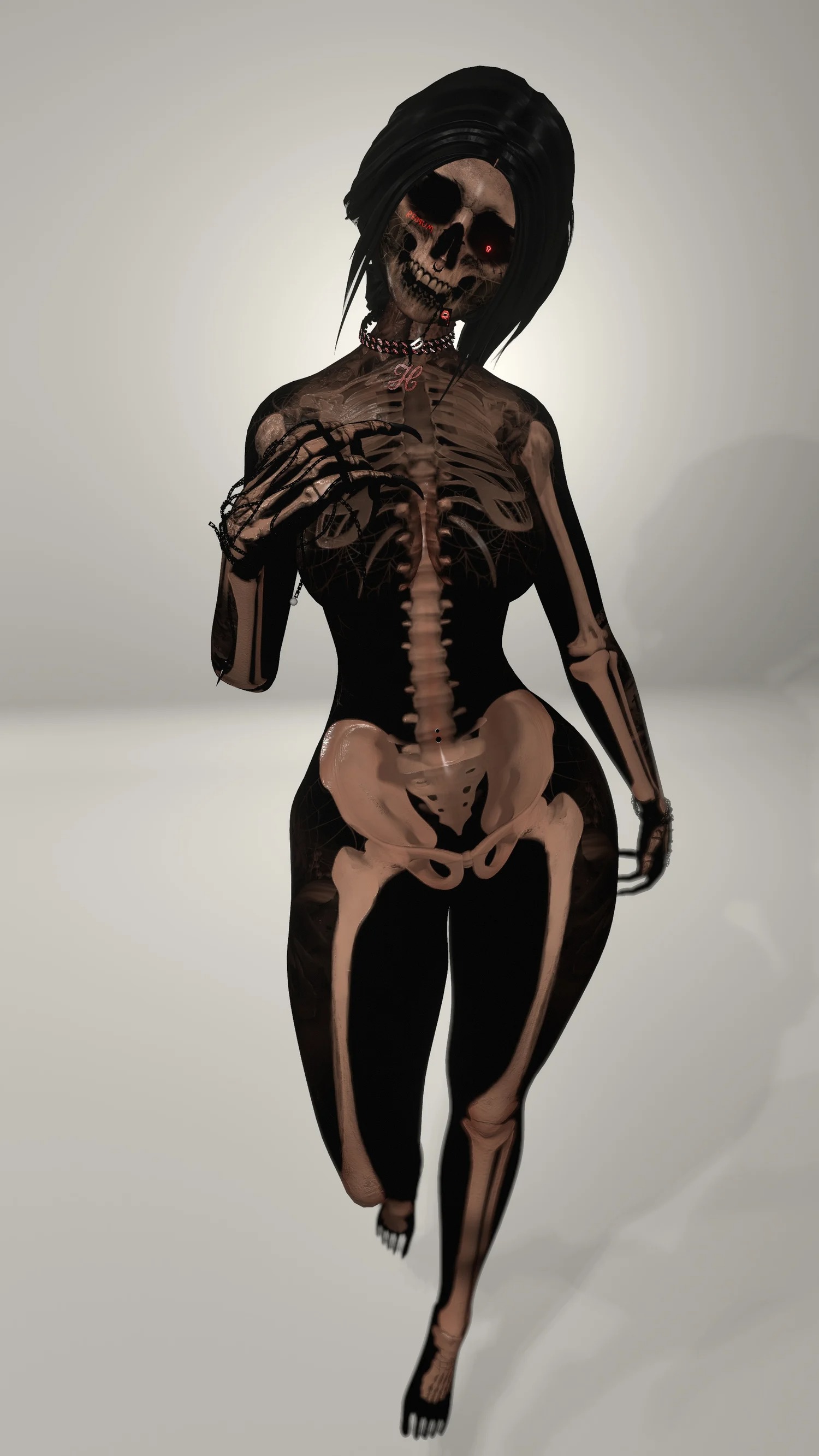 4k SKELETON FEMALE TEXTURE - HALLOWEEN