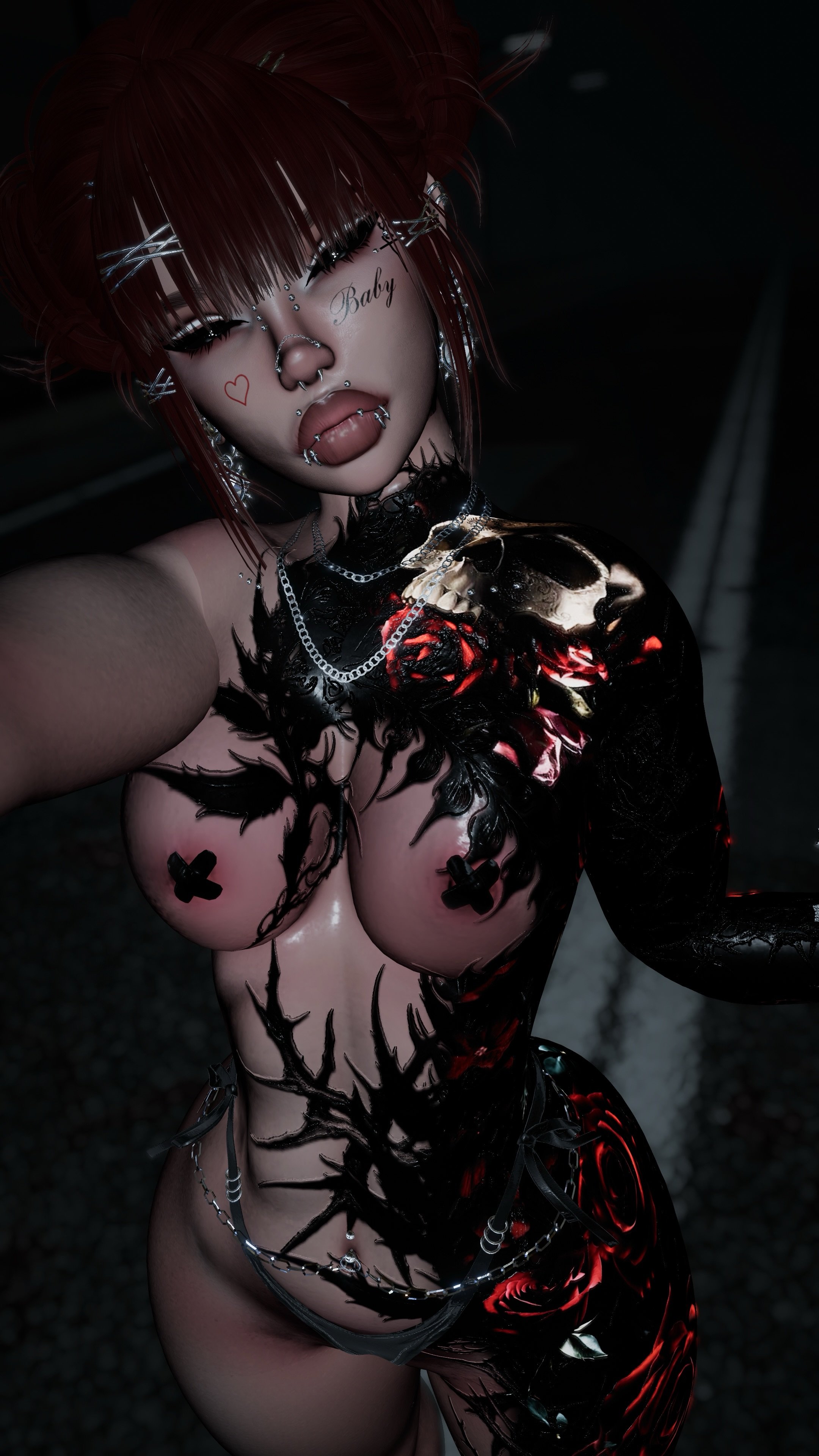 4K ROSES FEMALE BODY TEXTURE - HAZIE/EGIRL/VENUSV2/ZINRP