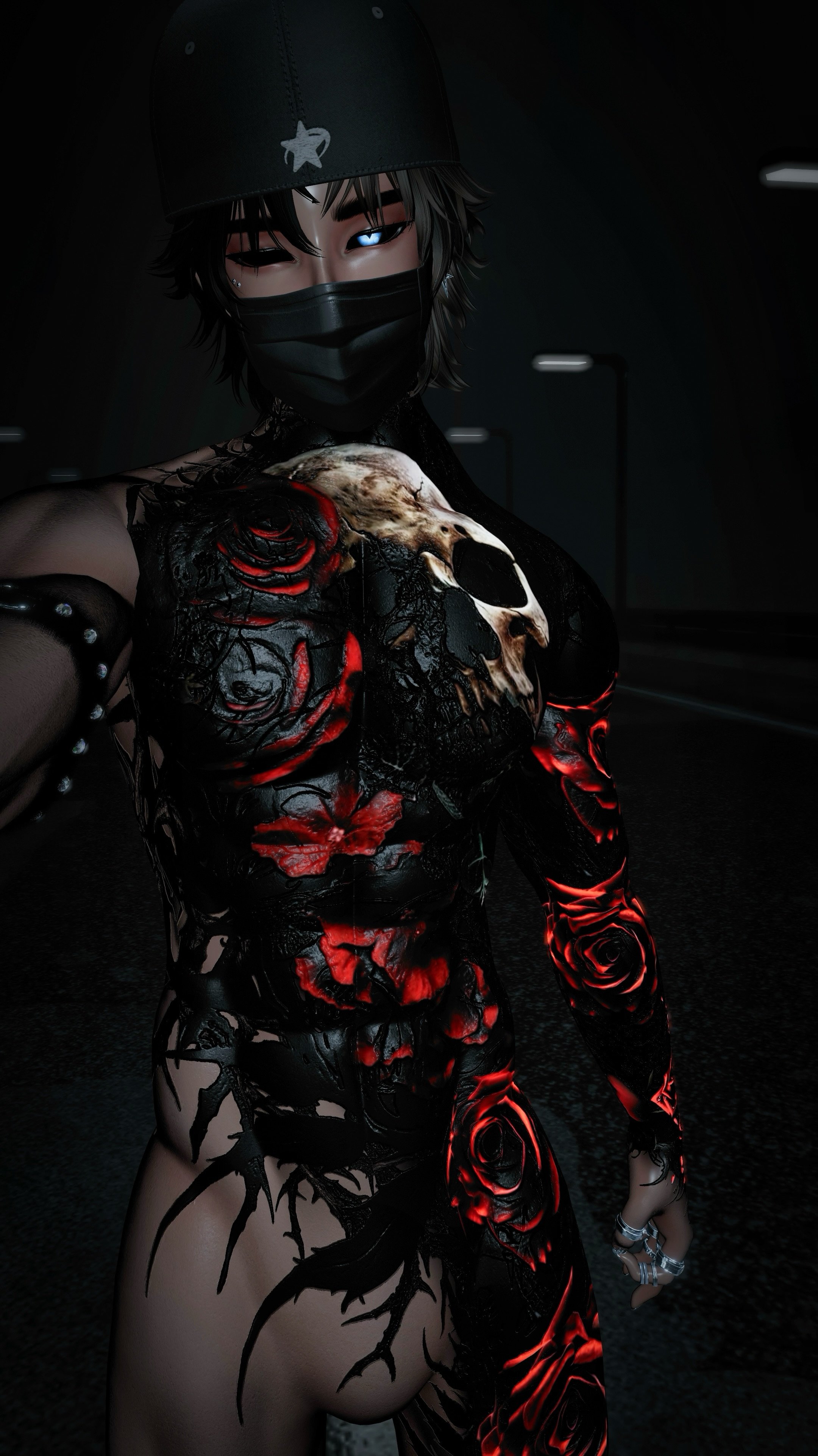 4K ROSES MALE BODY TEXTURE - ACE/AKI/EXOV4