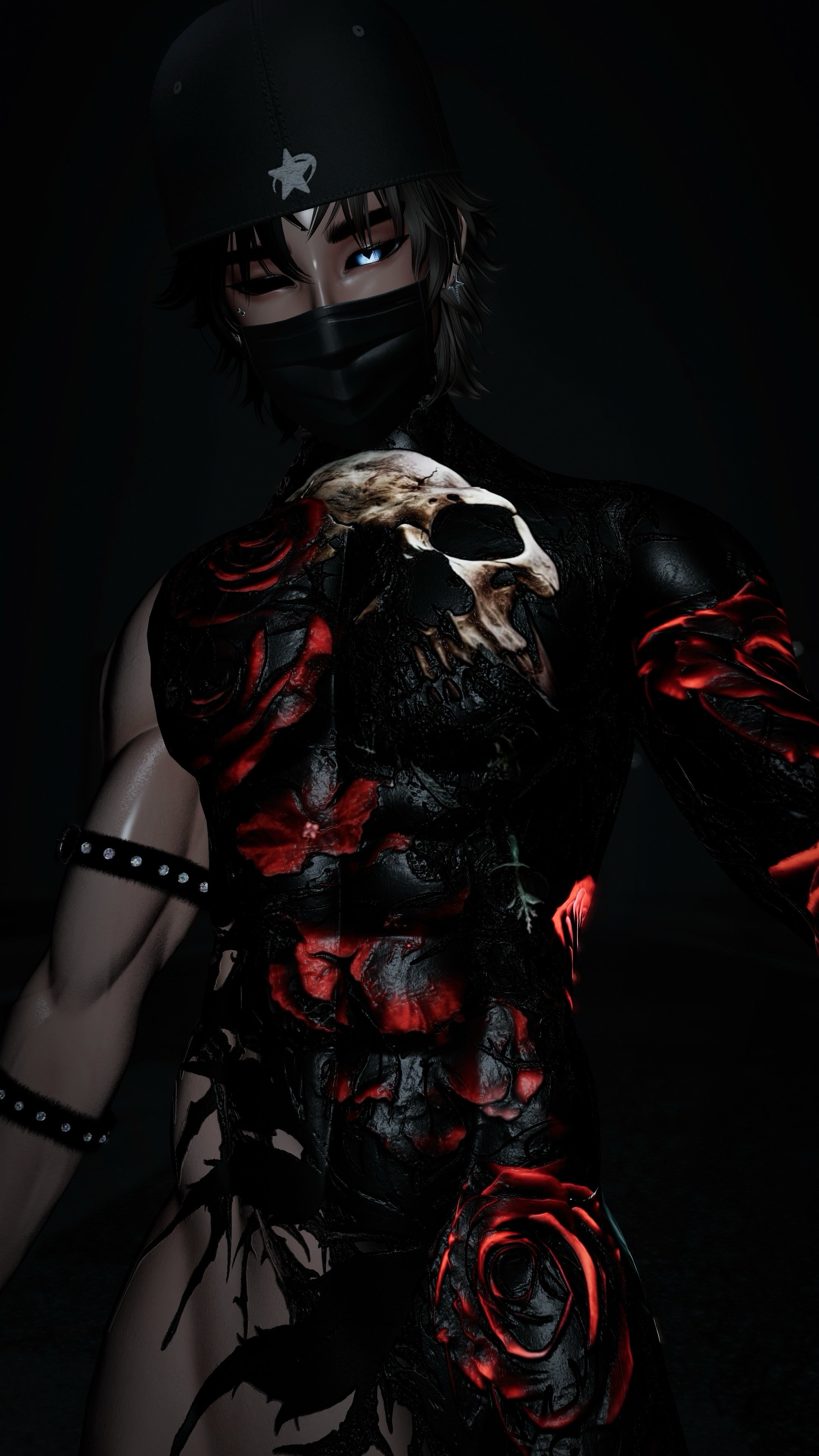 4K ROSES MALE BODY TEXTURE - ACE/AKI/EXOV4