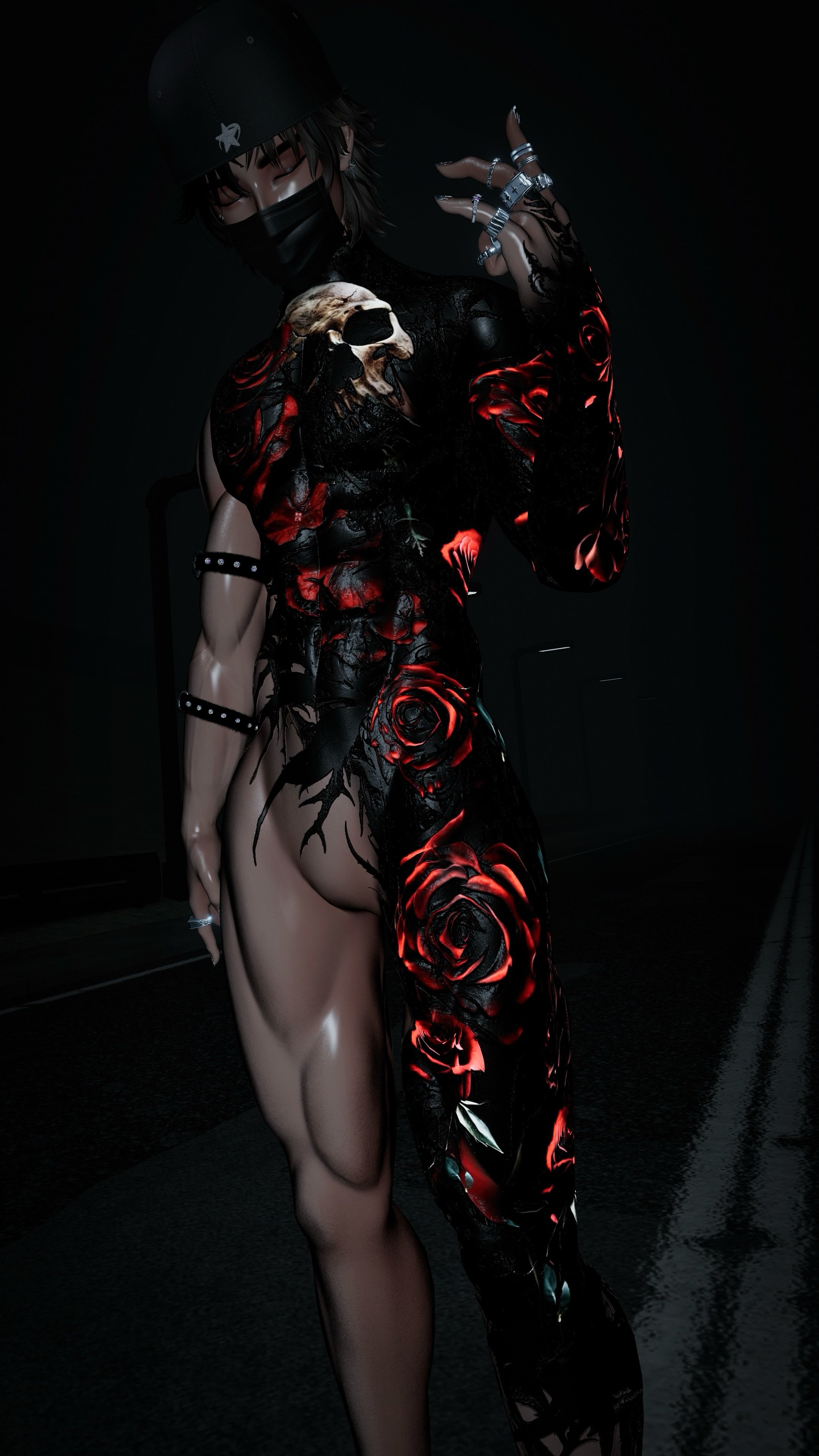 4K ROSES MALE BODY TEXTURE - ACE/AKI/EXOV4