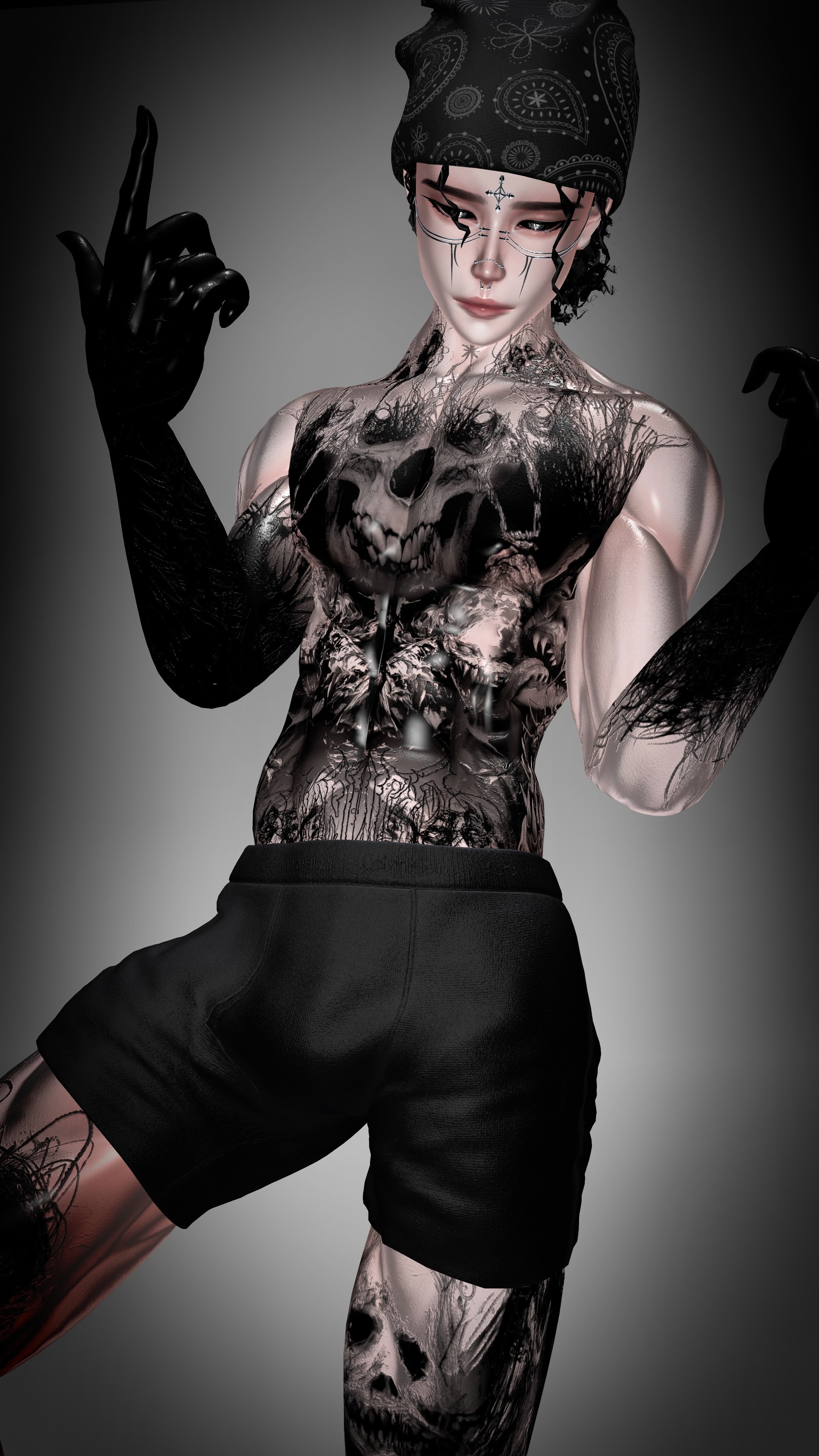 4K MUERTE MALE BODY TEXTURE - ACE/AKI/EXO V4