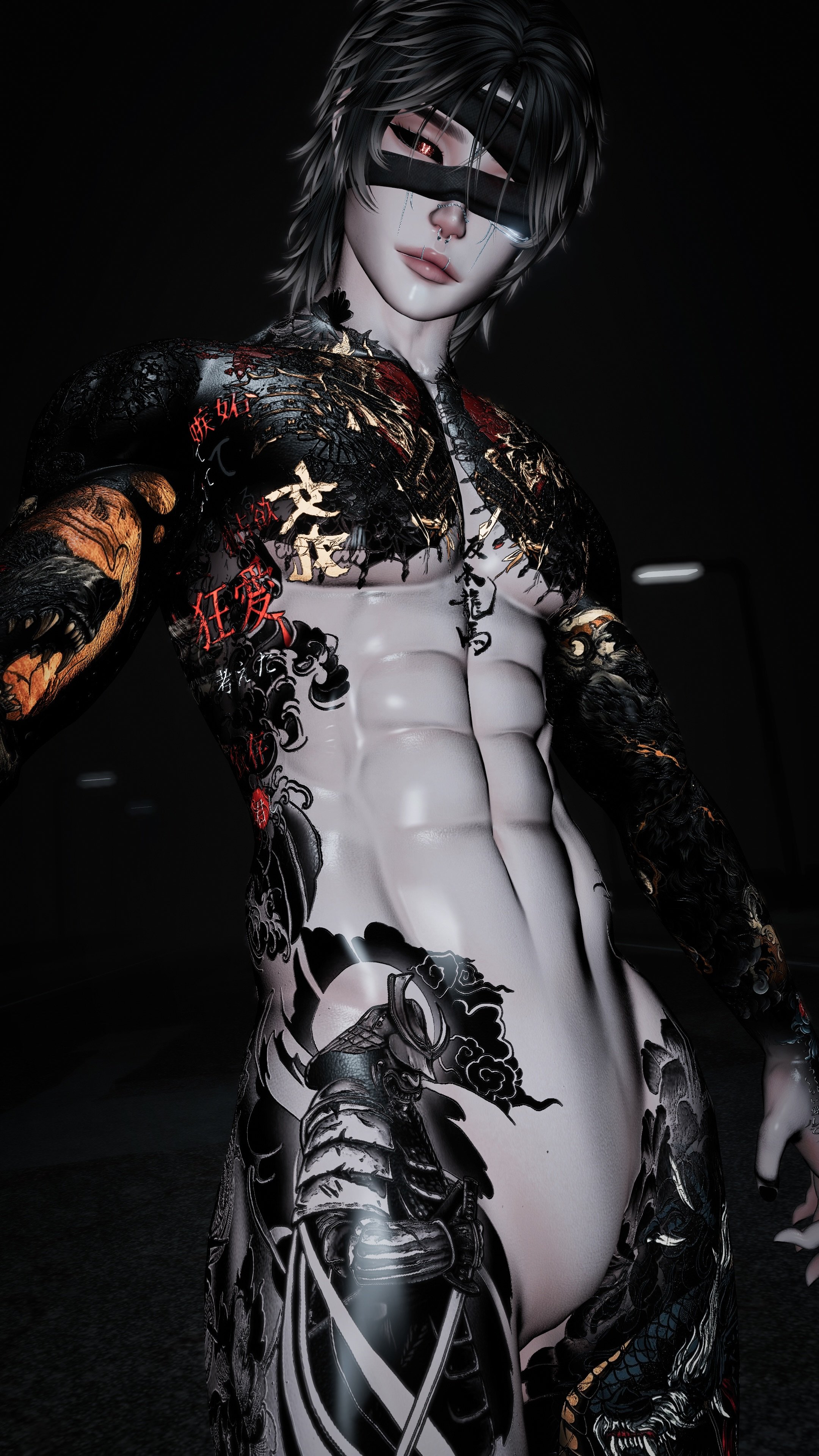 4K GEISHA MALE BODY TEXTURE - AKI/ACE/EXOV4