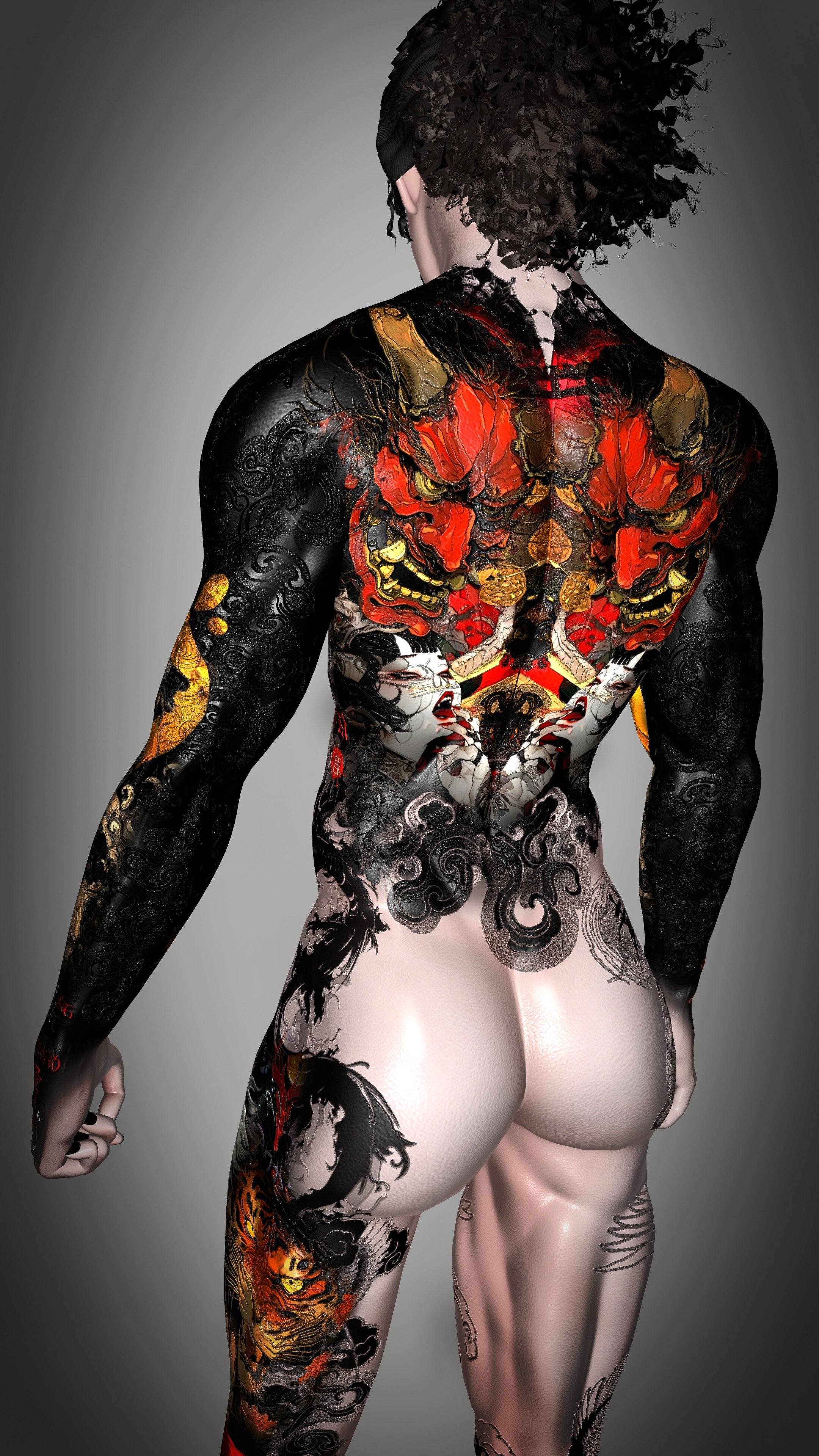 4K GEISHA MALE BODY TEXTURE - AKI/ACE/EXOV4