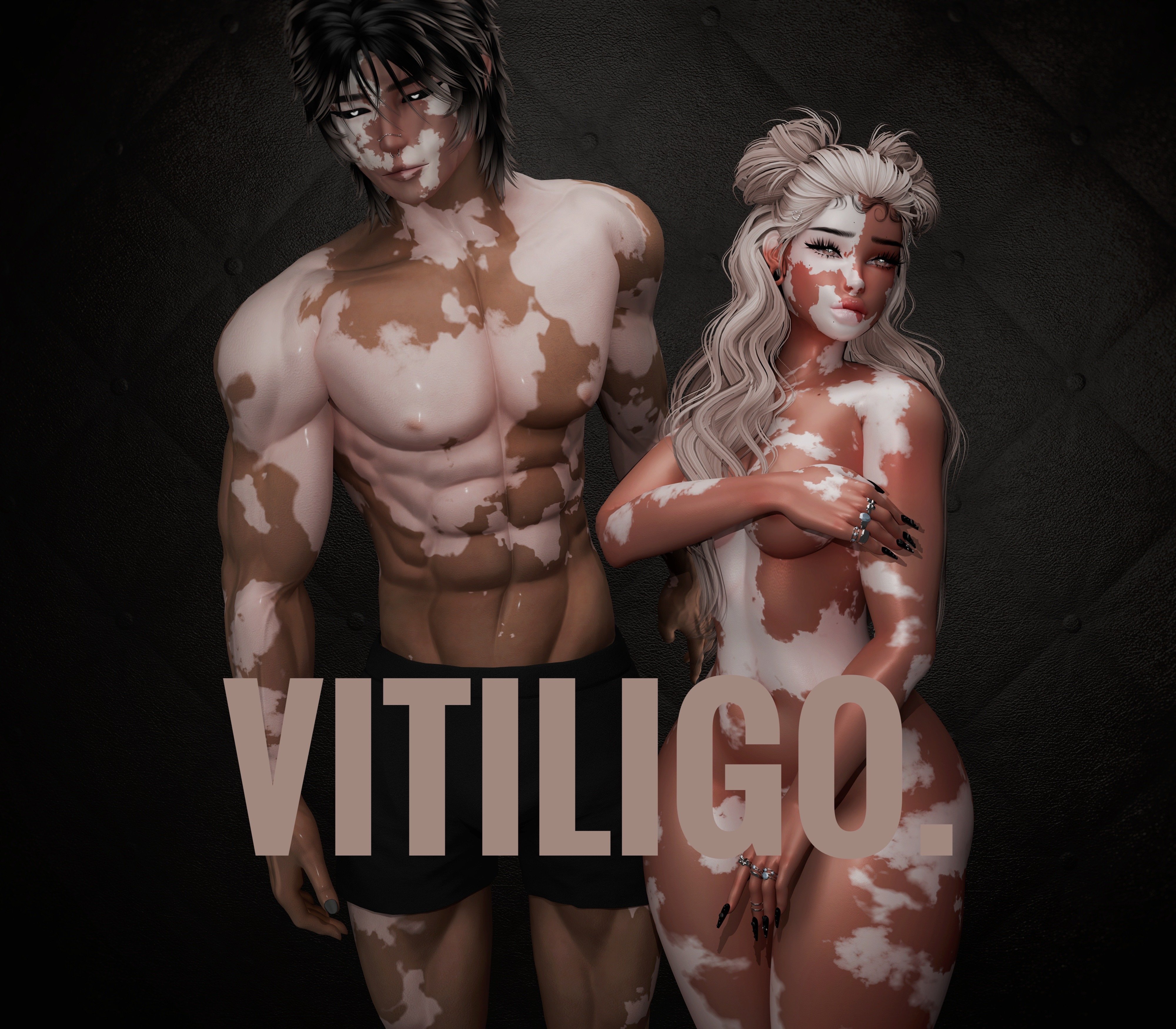 4K VITILIGO IMPERFECTION TEXTURE - FEMALE