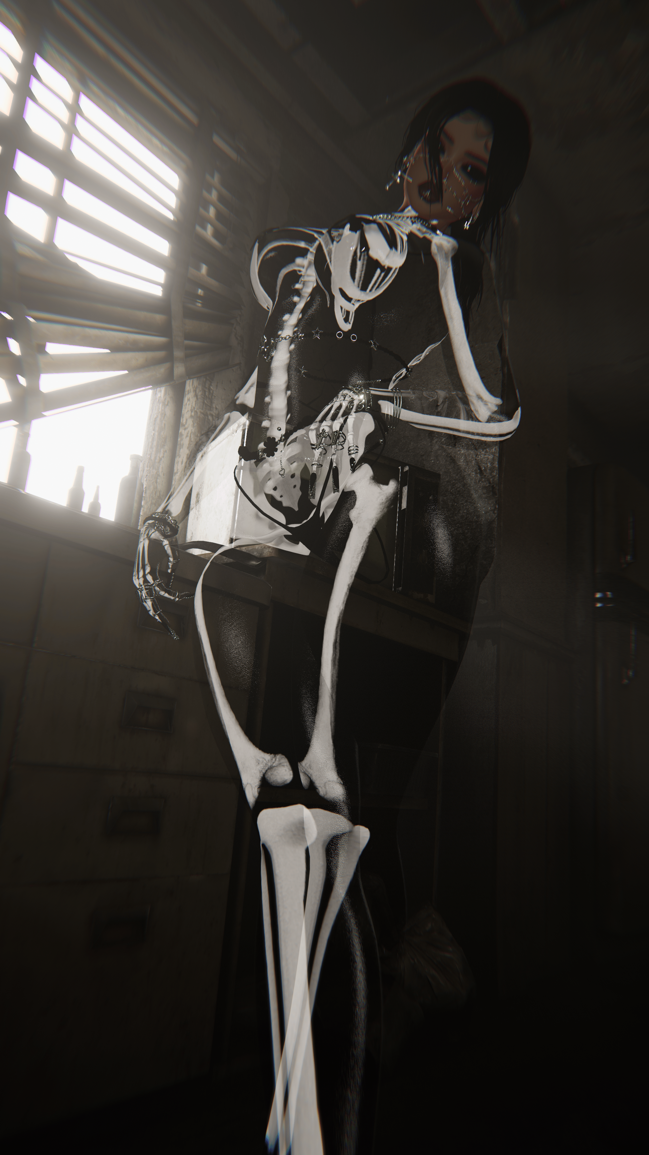 4K GHOST TRANSPARENT HALLOWEEN TEXTURE - FEMALE