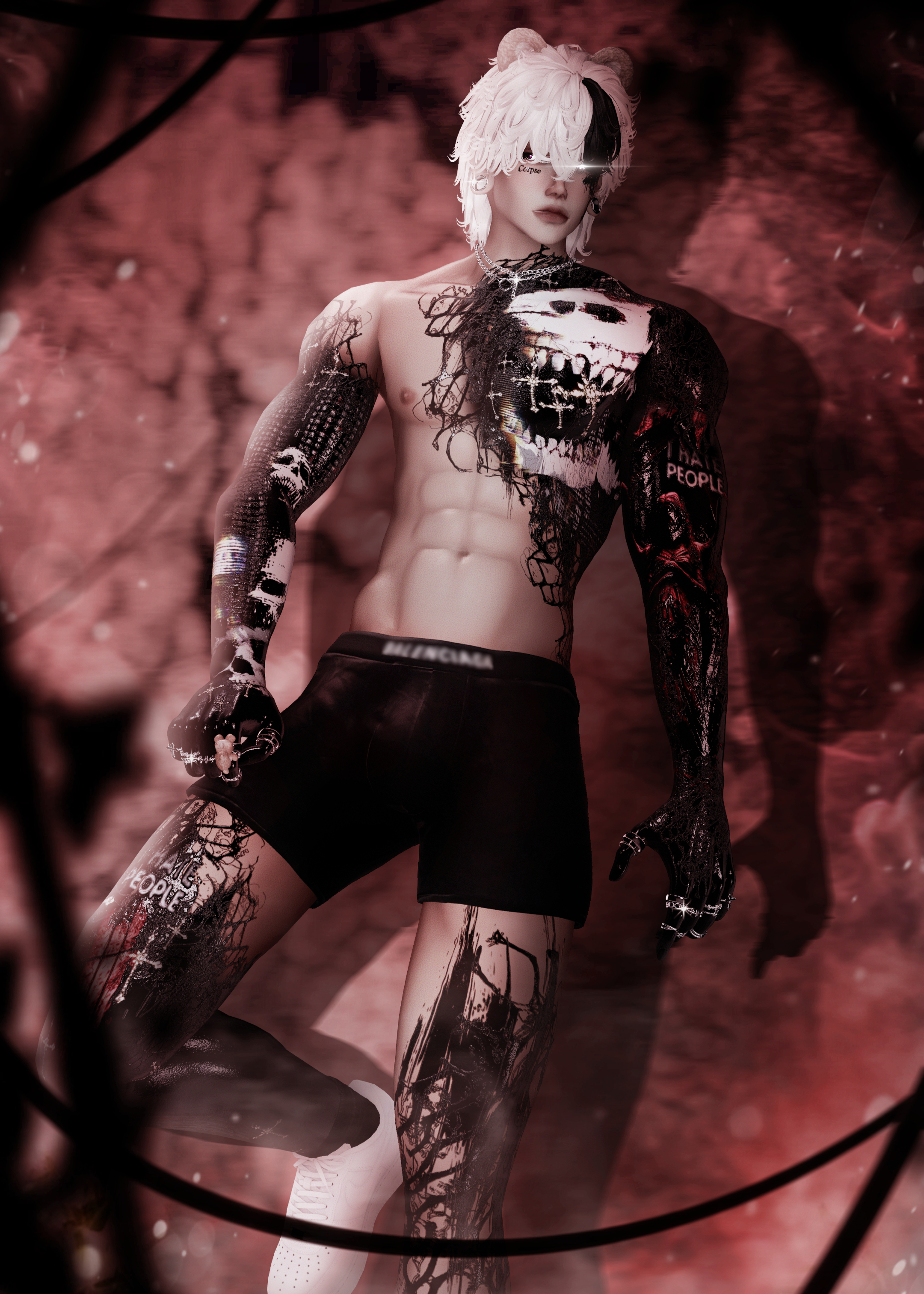 "MORGUE" MALE TEXTURE - HEAD/BODY