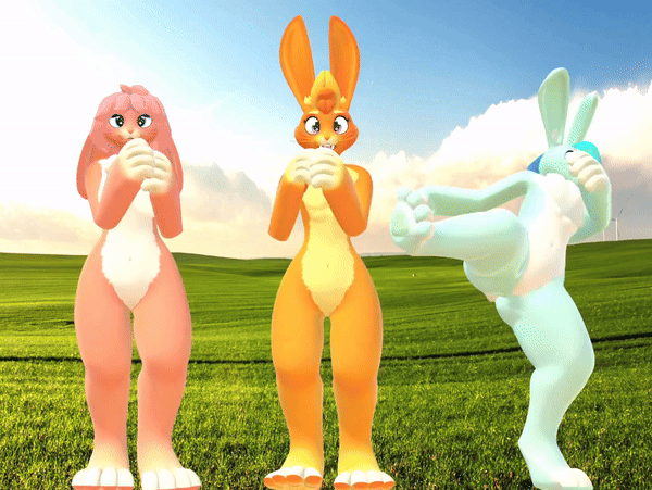 Rabbit (VRChat 3D Model, VTuber Avatar)