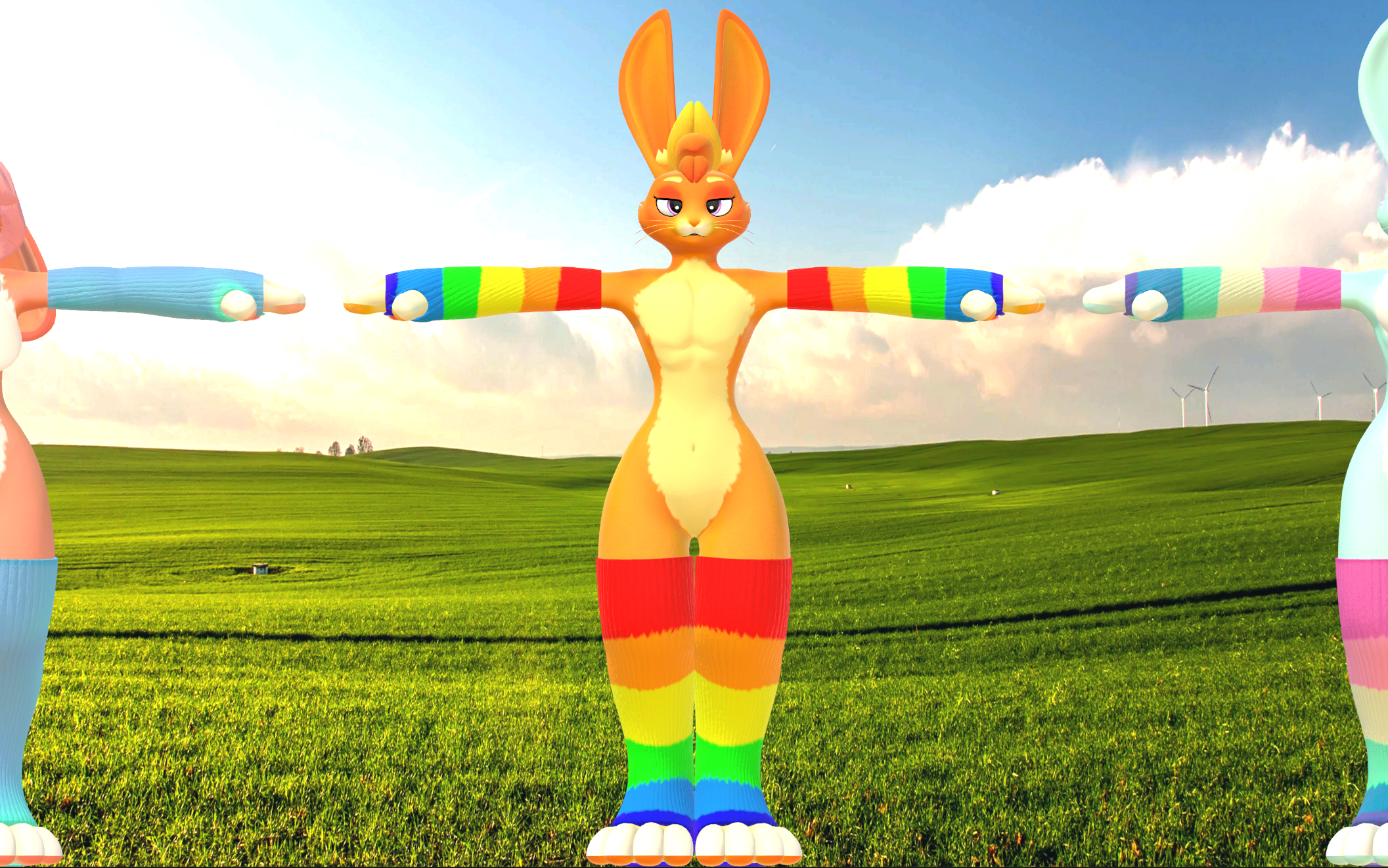 Rabbit (VRChat 3D Model, VTuber Avatar)