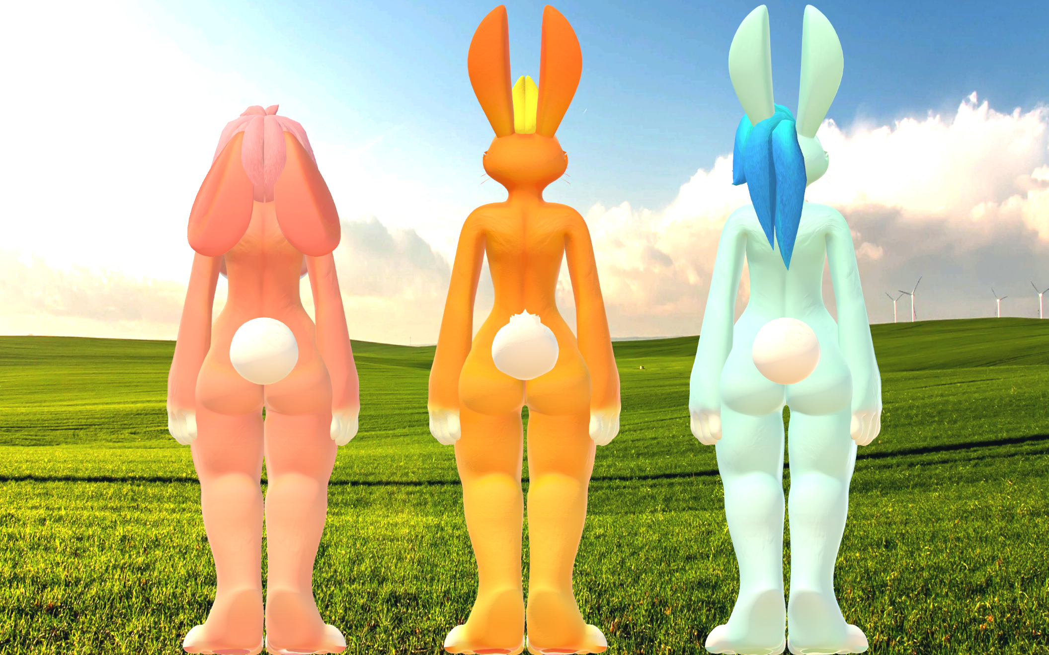 Rabbit (VRChat 3D Model, VTuber Avatar)