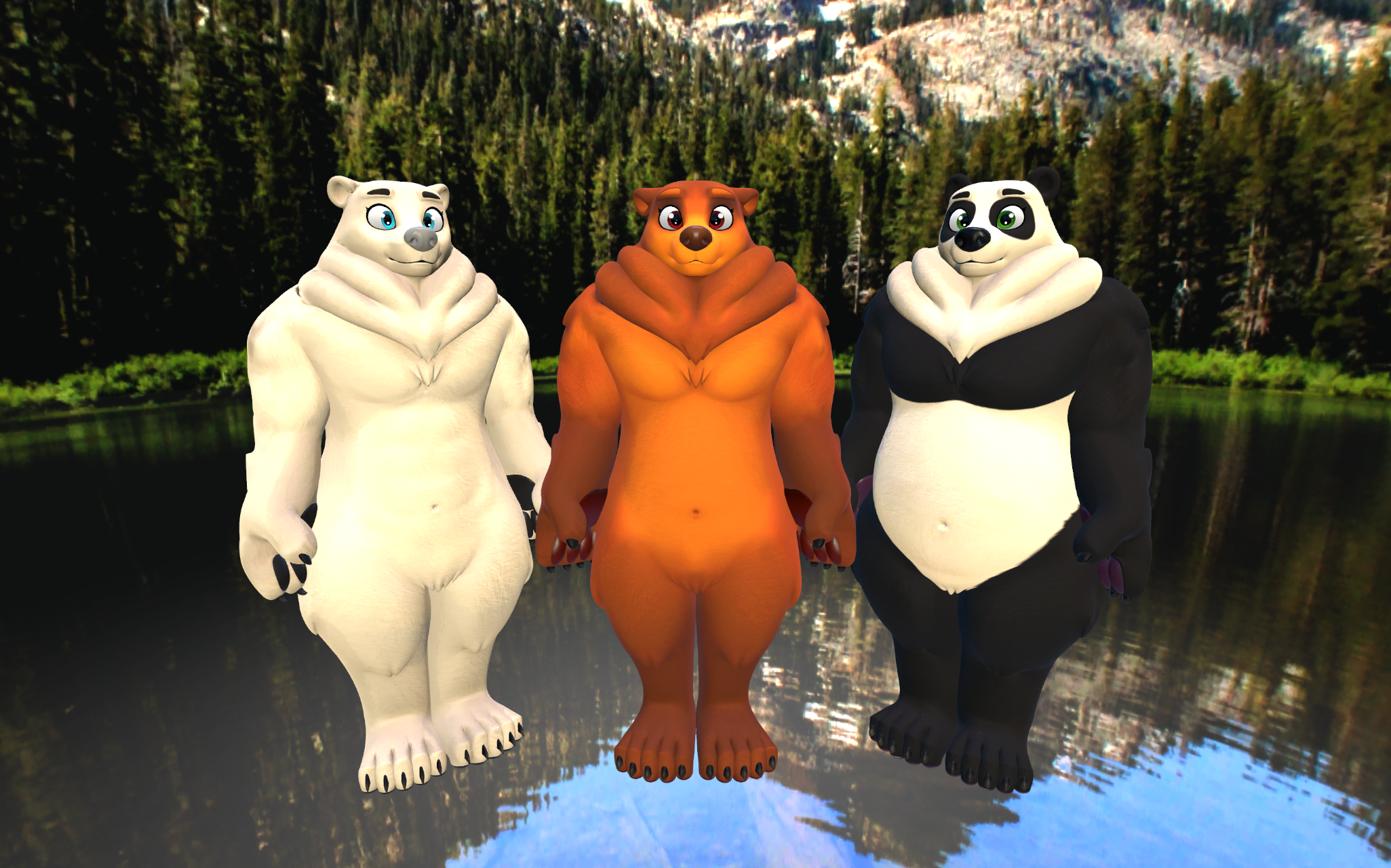 Bear (VRChat 3D Model, VTuber Avatar)