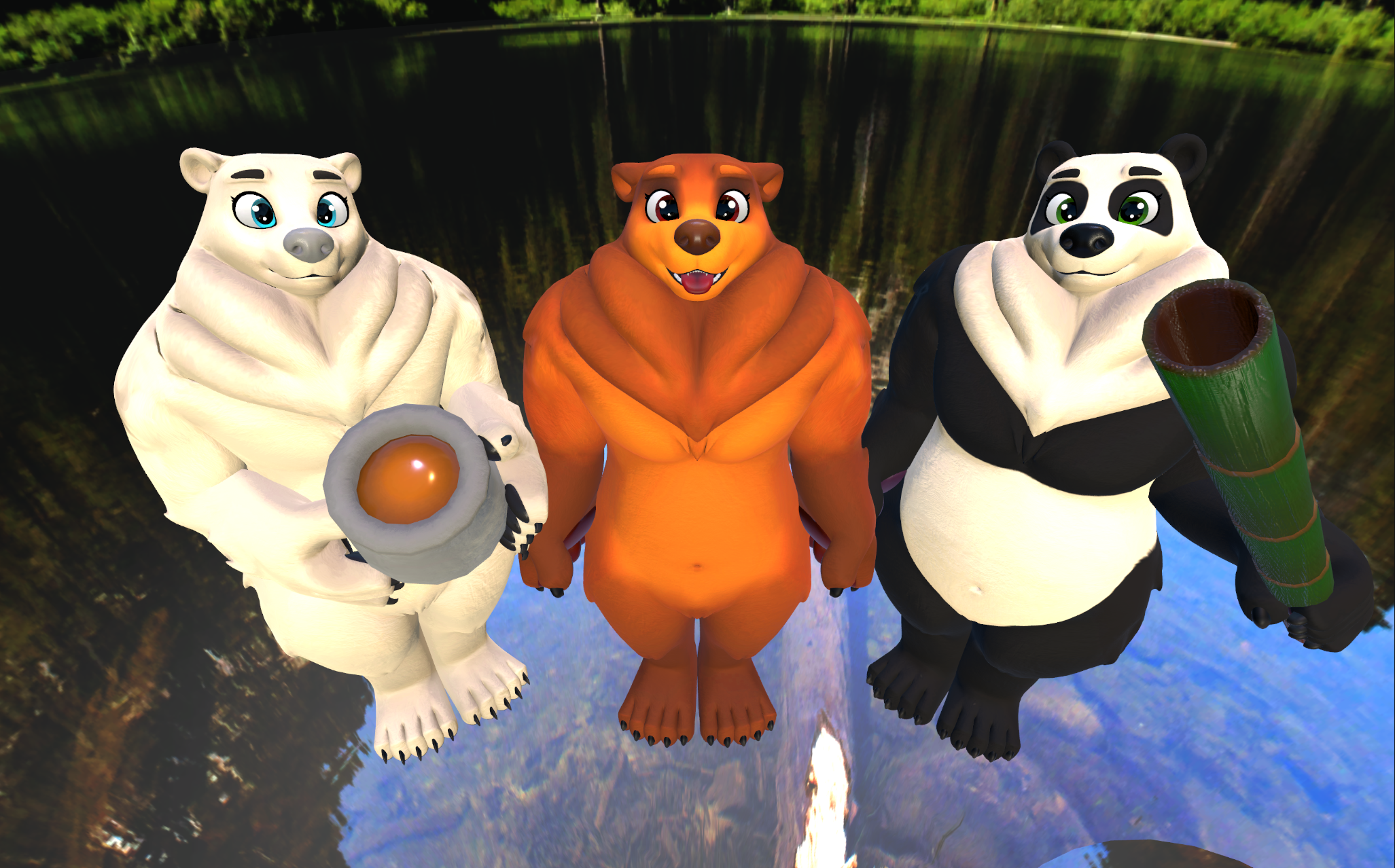 Bear (VRChat 3D Model, VTuber Avatar)