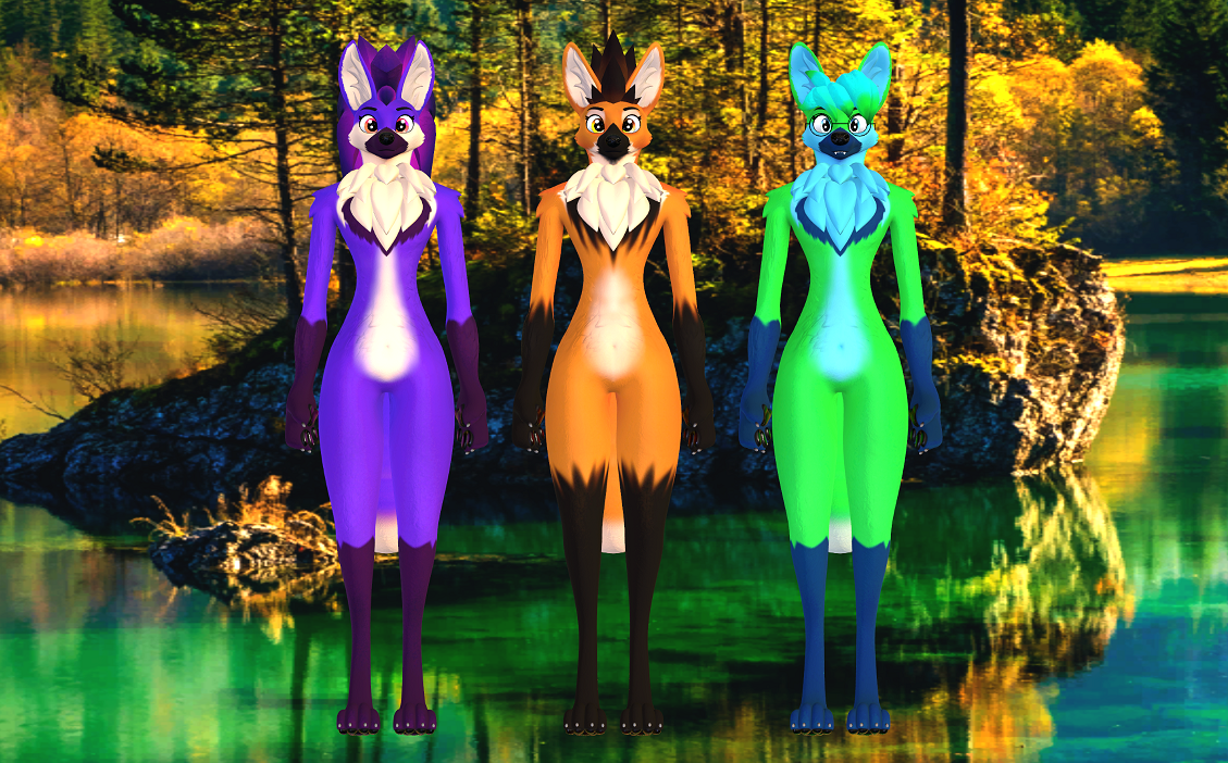 Maned Wolf (VRChat 3D Model, VTuber Avatar)