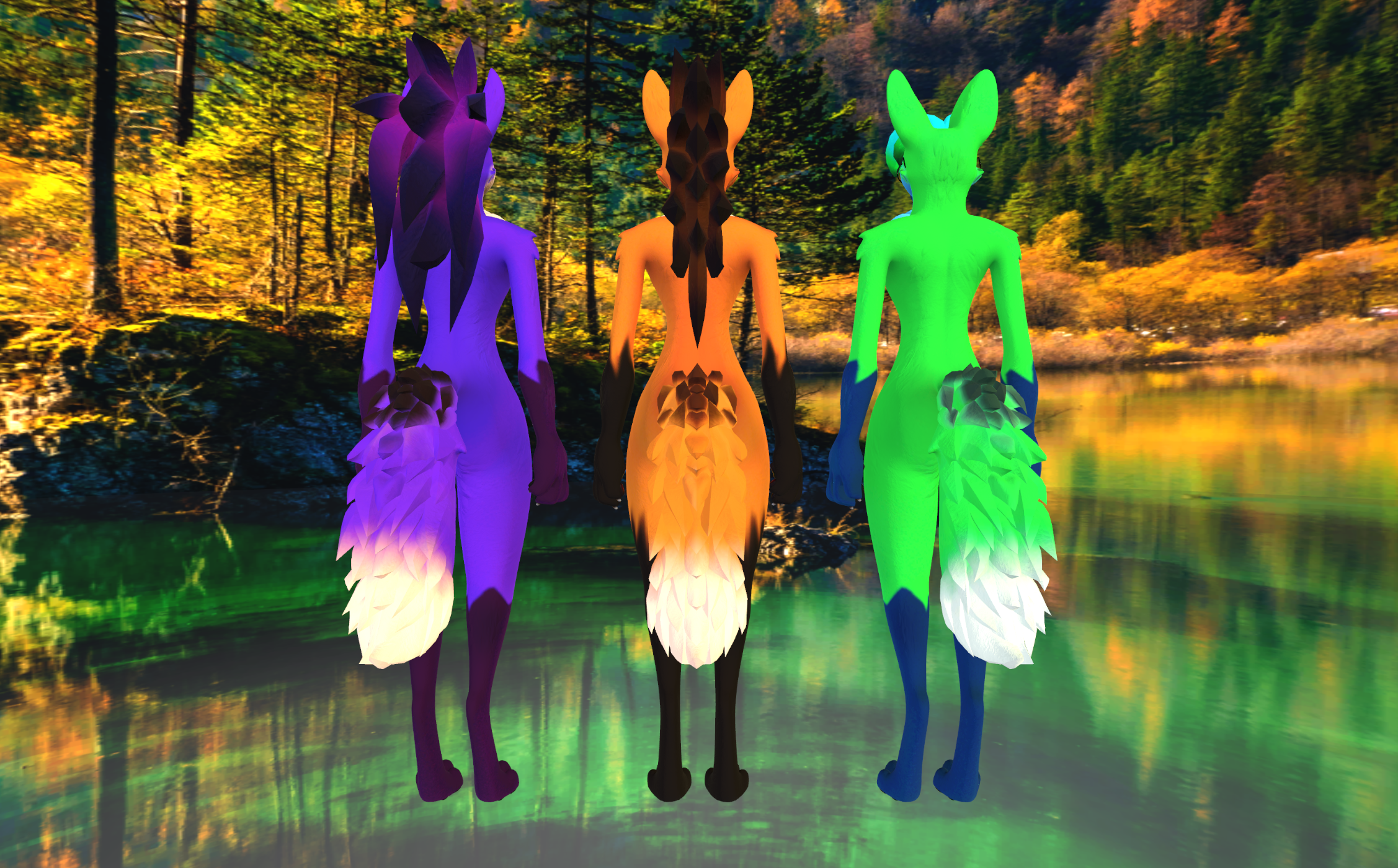Maned Wolf (VRChat 3D Model, VTuber Avatar)