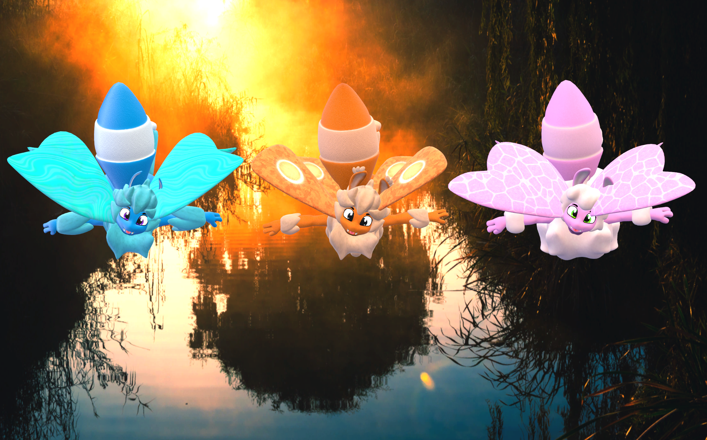 Moth (VRChat 3D Model, VTuber Avatar)