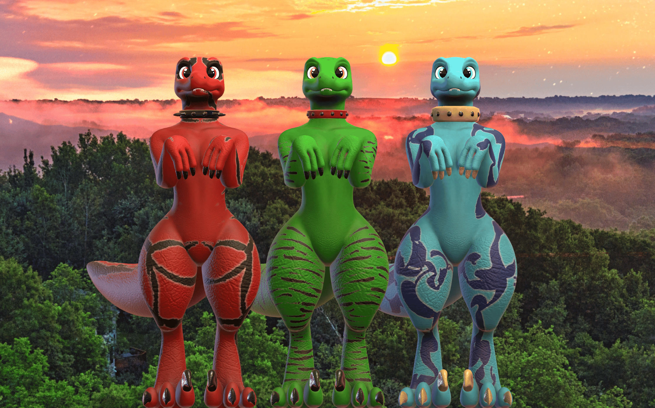 Raptor (VRChat 3D Model, VTuber Avatar)