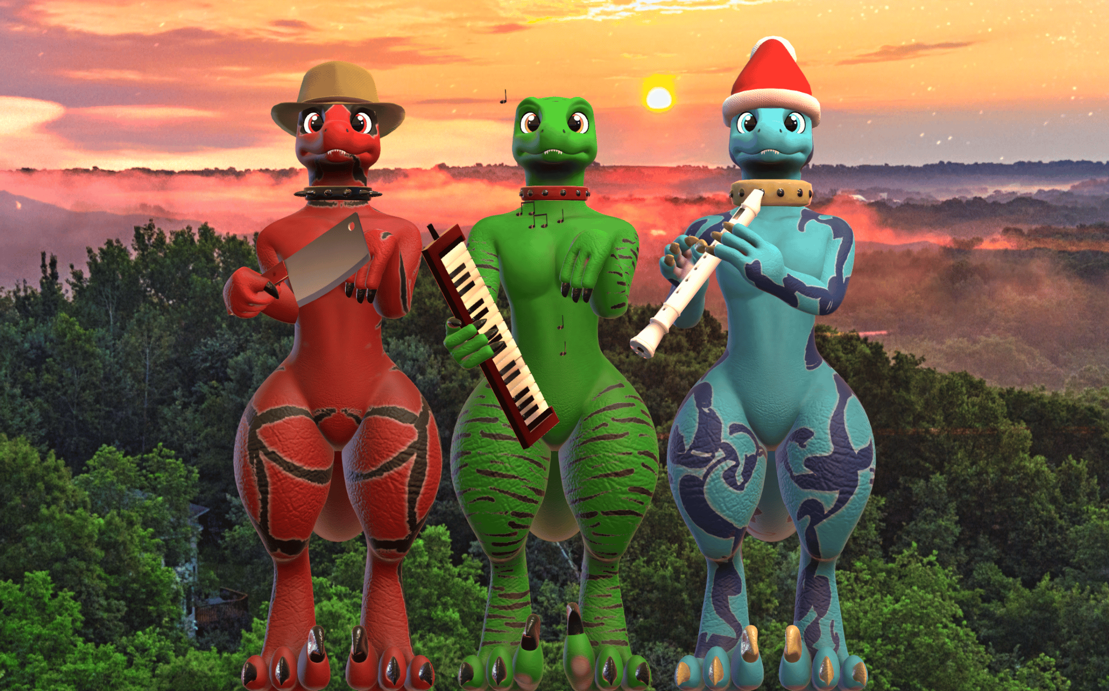 Raptor (VRChat 3D Model, VTuber Avatar)
