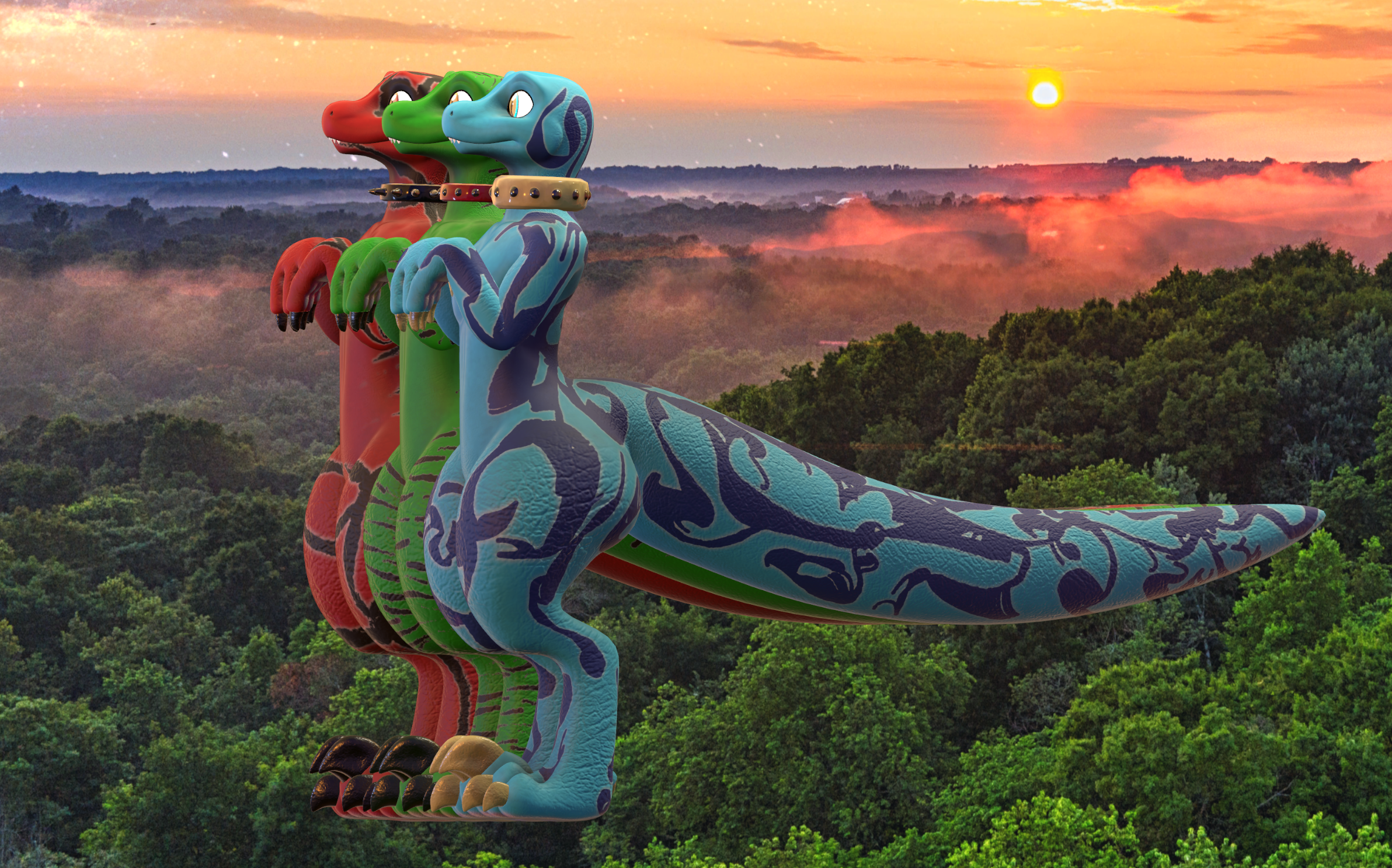Raptor (VRChat 3D Model, VTuber Avatar)