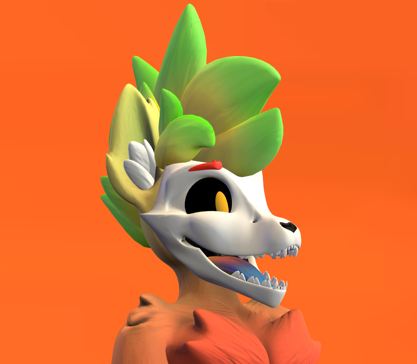 Skulldog (VRChat 3D Model, VTuber Avatar)