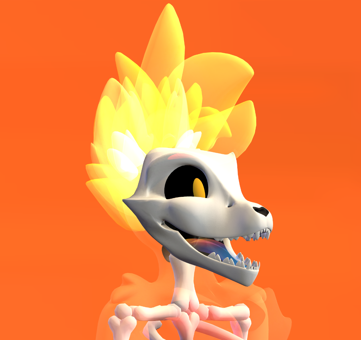 Skulldog (VRChat 3D Model, VTuber Avatar)
