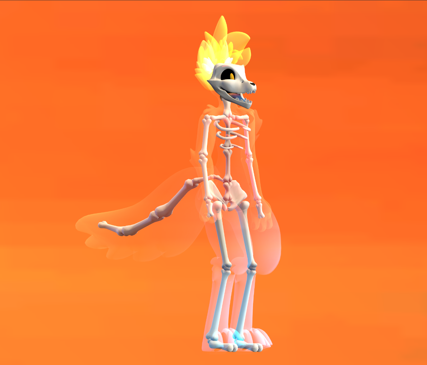 Skulldog (VRChat 3D Model, VTuber Avatar)