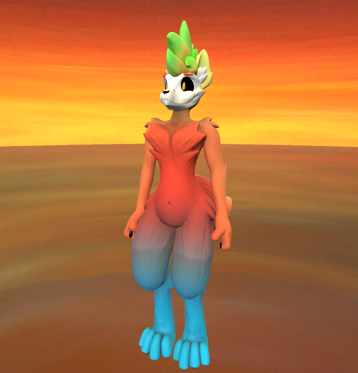 Skulldog (VRChat 3D Model, VTuber Avatar)