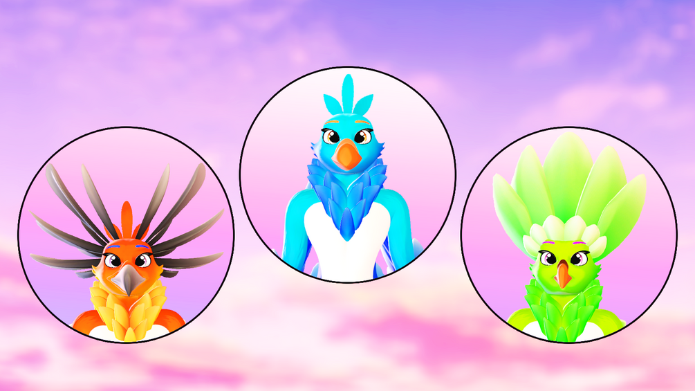 Bird (VRChat 3D Models, VTuber Avatar)