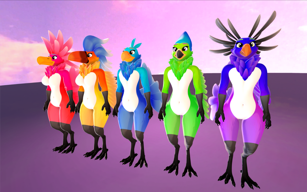 Bird (VRChat 3D Models, VTuber Avatar)