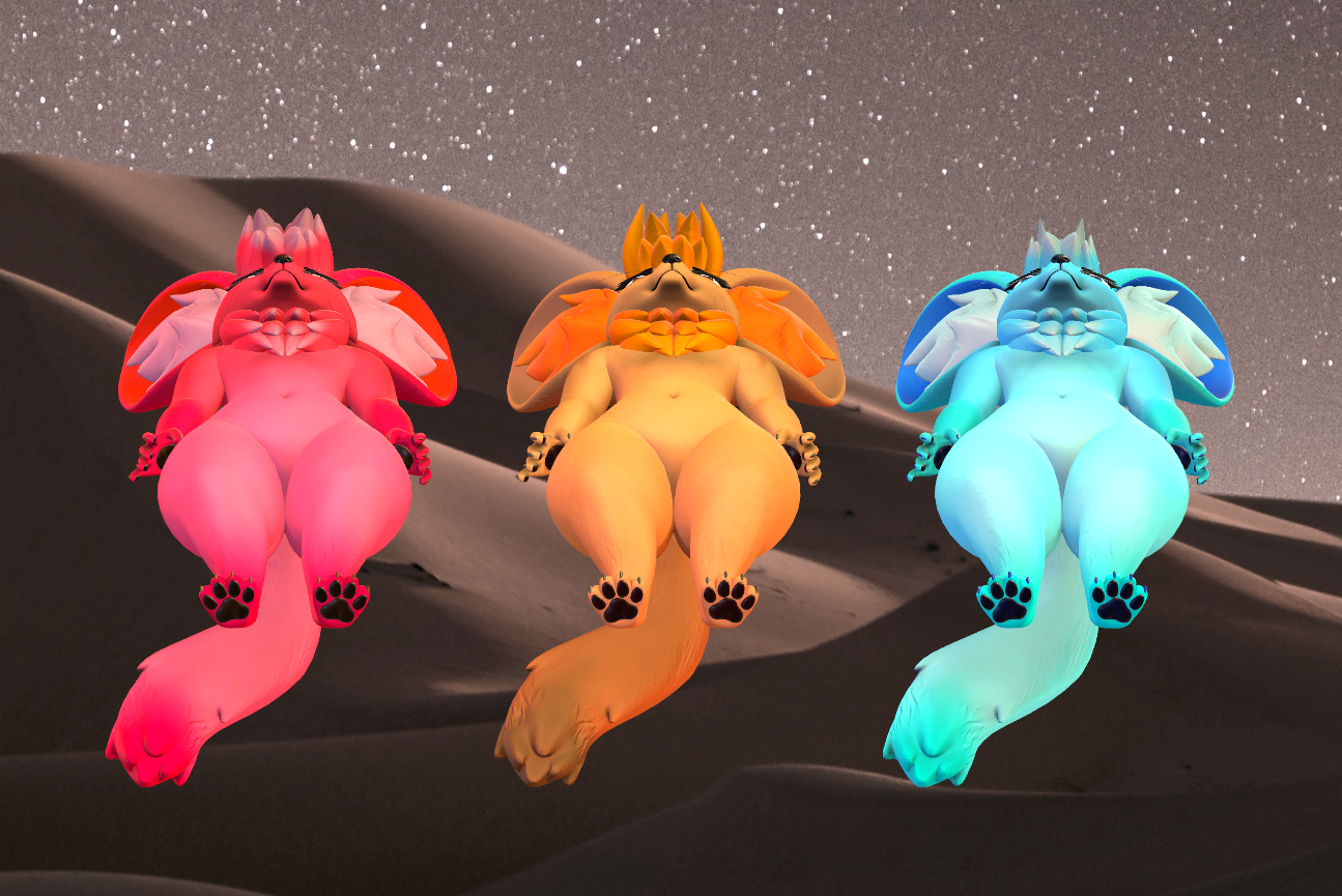 Fennec (VRChat 3D Models, VTuber Avatar)