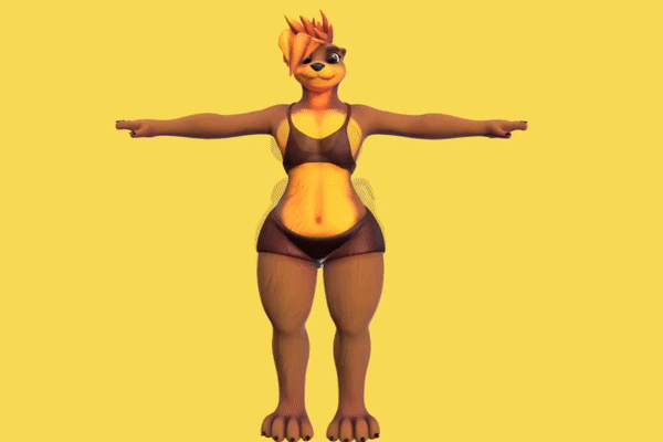 Otters (VRChat 3D Models, VTuber Avatar)