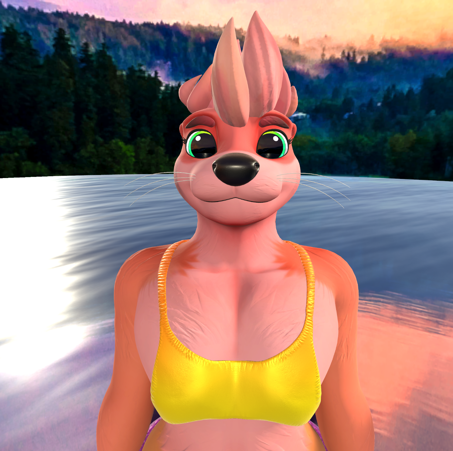 Otters (VRChat 3D Models, VTuber Avatar)