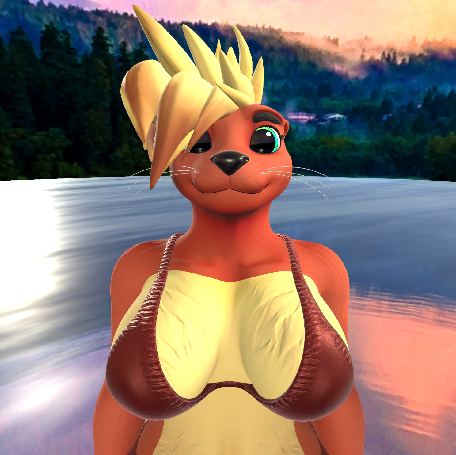 Otters (VRChat 3D Models, VTuber Avatar)