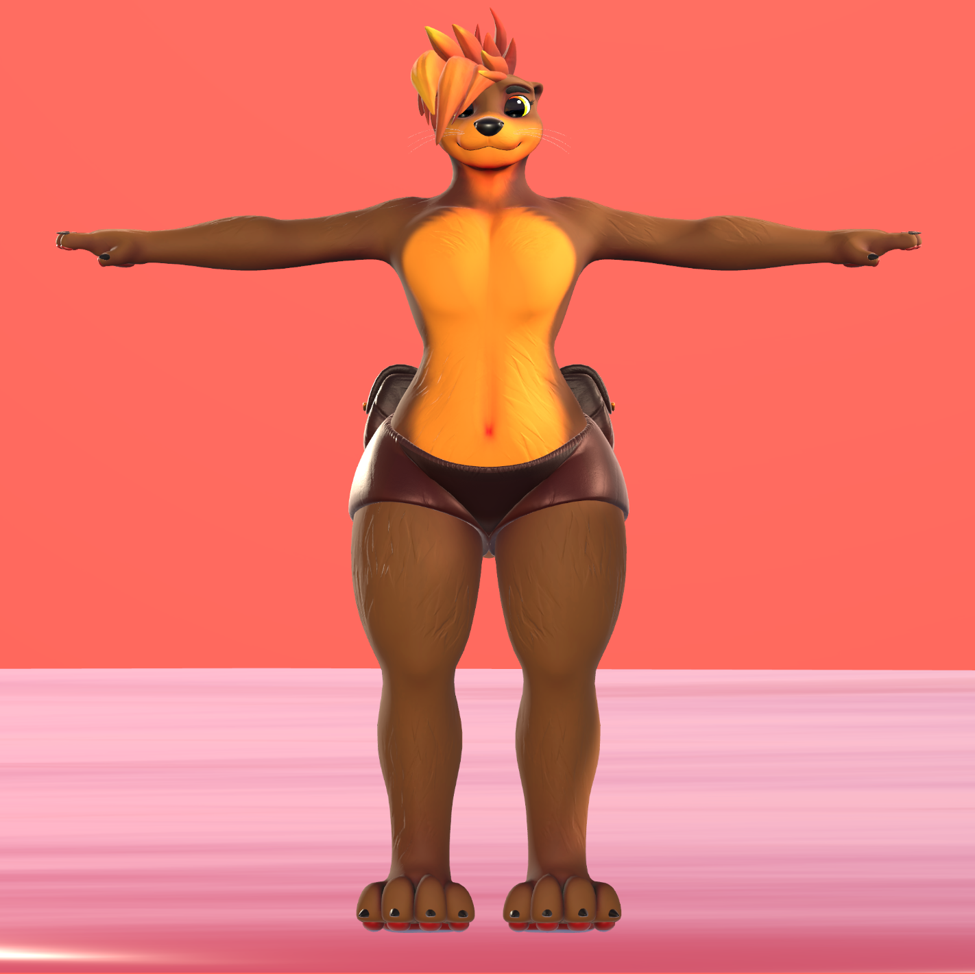 Otters (VRChat 3D Models, VTuber Avatar)