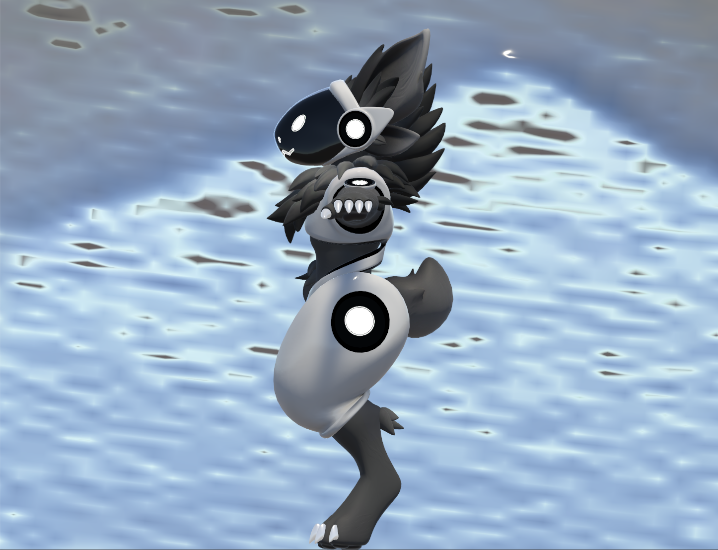 Protogen (VRChat 3D Model, VTuber Avatar)