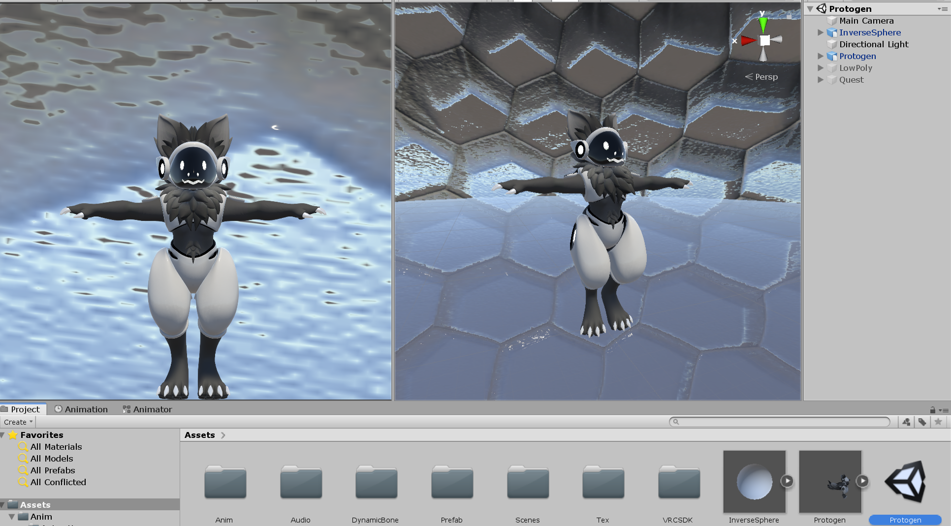 Protogen (VRChat 3D Model, VTuber Avatar)
