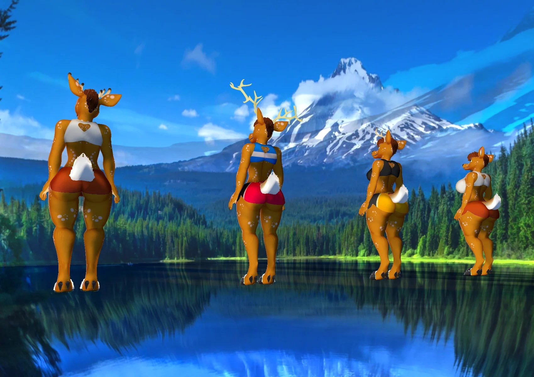 Deer (VRChat 3D Models, VTuber Avatar)