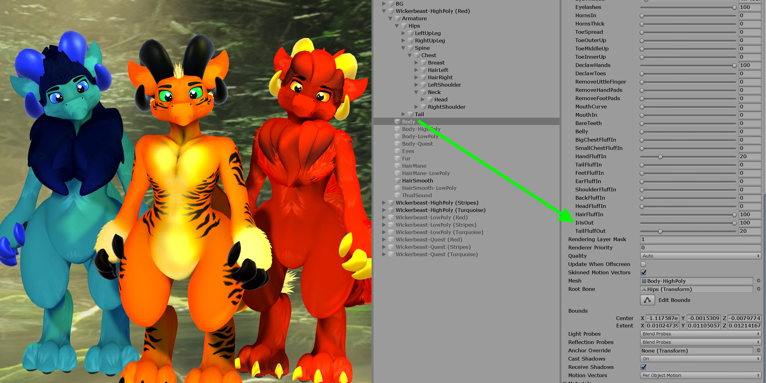 Wickerbeast (VRChat 3D Models, VTuber Avatar)