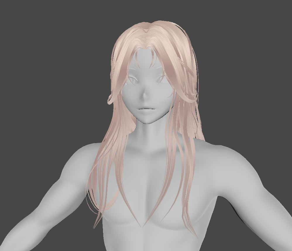 Long Parted Hair