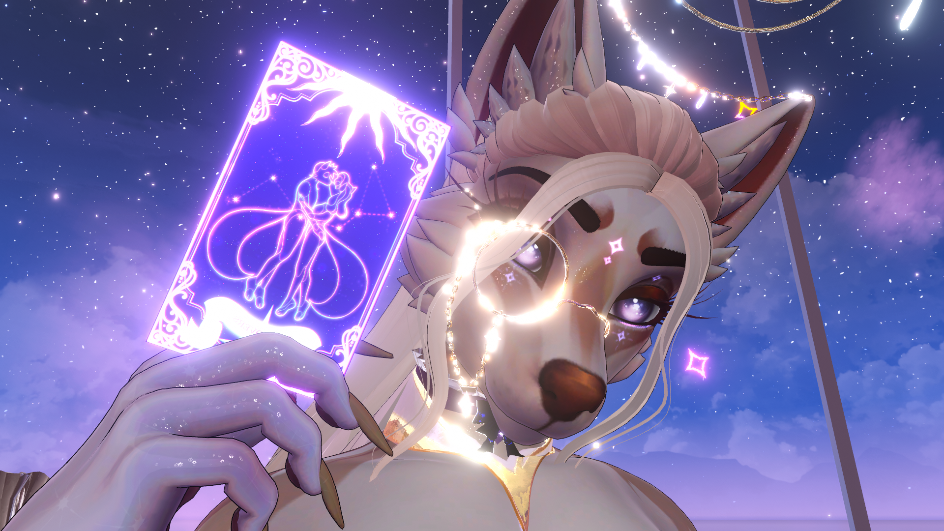 TAROT LOVERS OUTFIT + TEXTURE PACK SET | FOXIPAWS AVATAR ROXY AND BJORN | INTERACTABLE OUTFIT TRIGGERS | ACCESSORIES | OUTFIT TRANSFORMATION SYSTEM WITH INTERACTABLE CARDS | + FREE PROPS