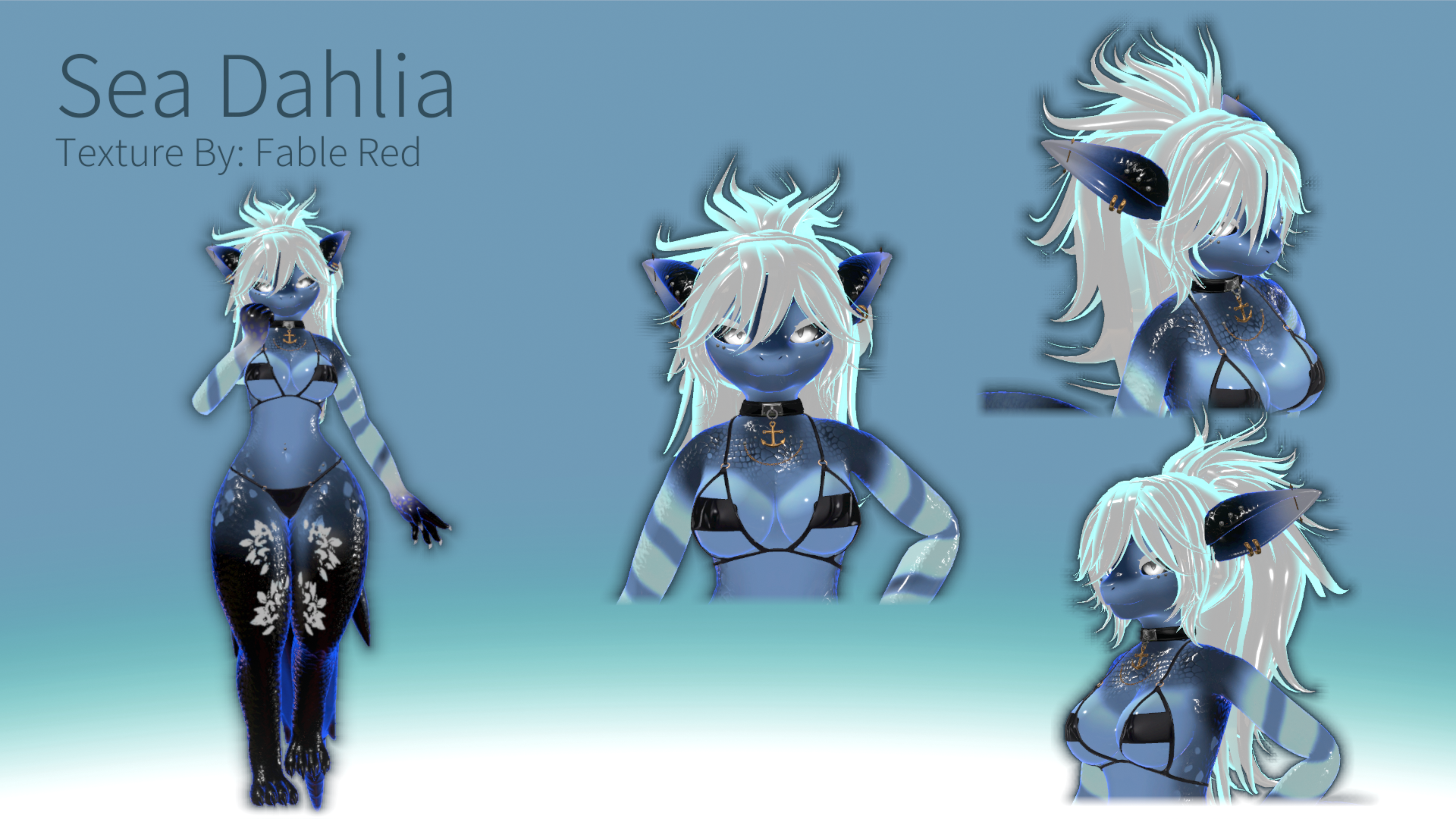 Nanami The Shark - Sea Dahlia Texture
