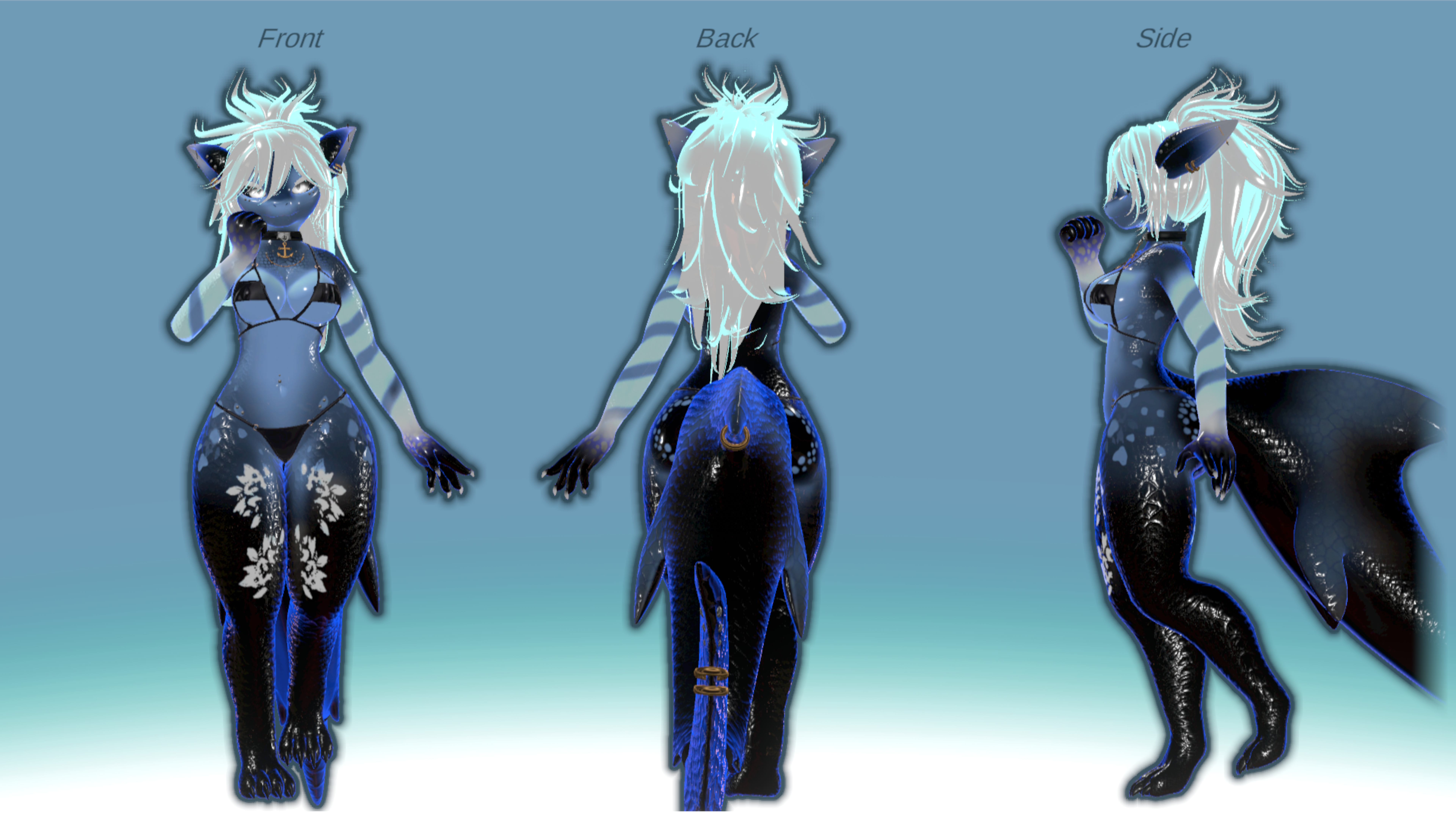 Nanami The Shark - Sea Dahlia Texture